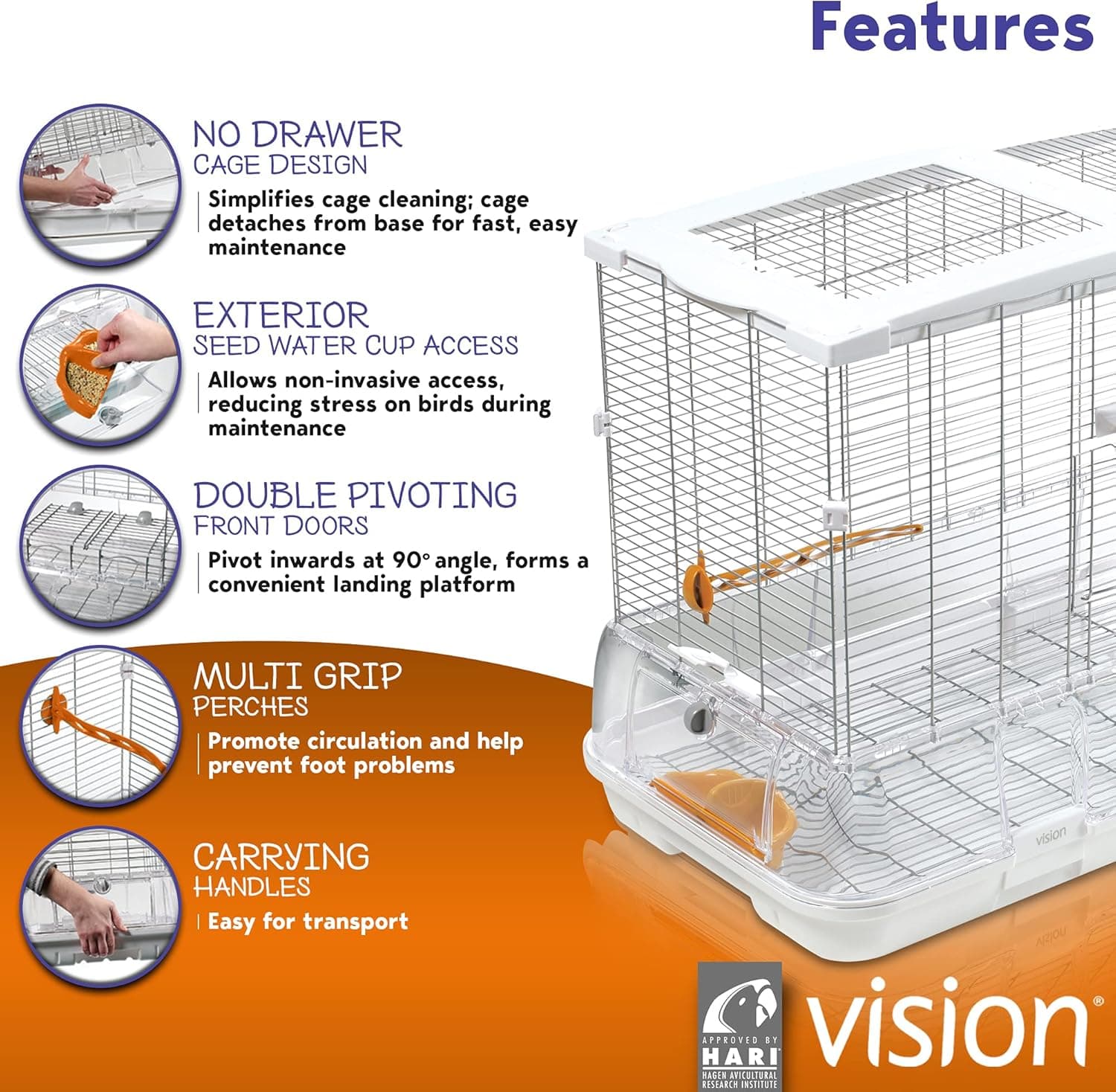 Vision L01 Wire Bird Cage thumbnail 2