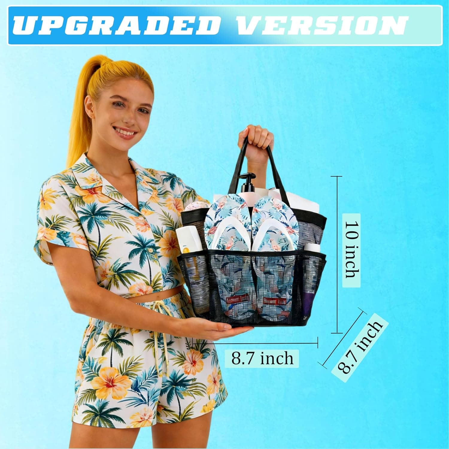 Attmu Mesh Shower Caddy Portable thumbnail 3