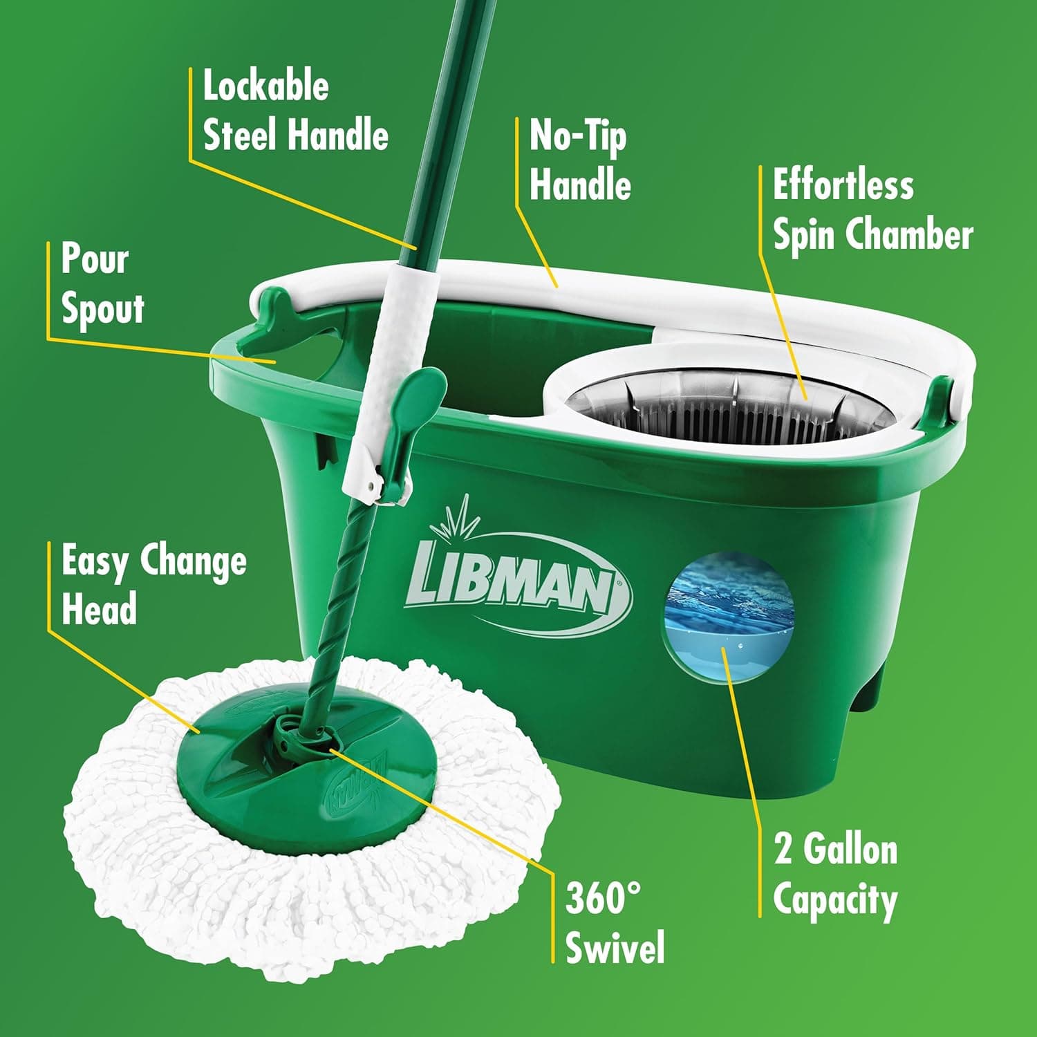 Libman Tornado Spin Mop System thumbnail 4