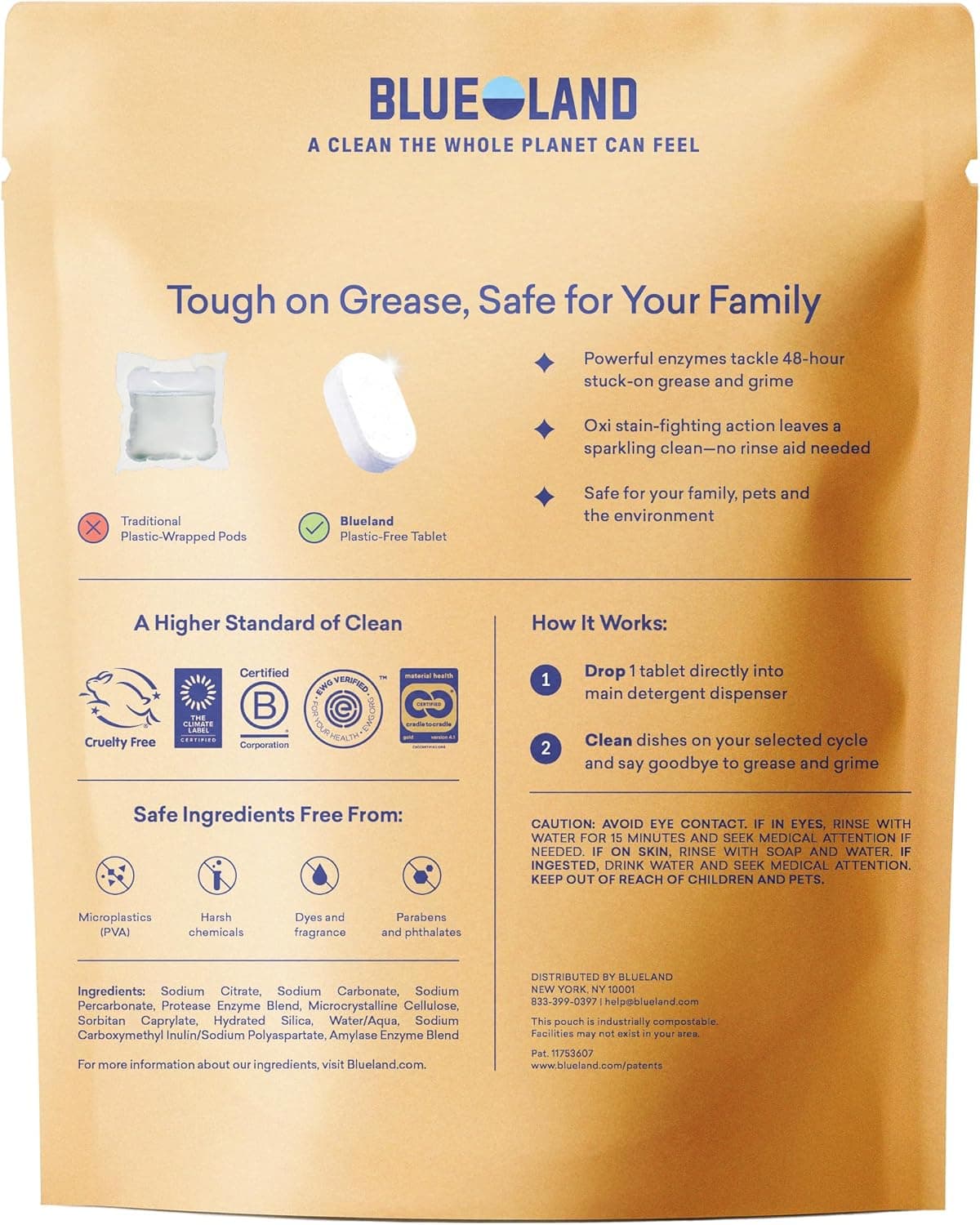 Blueland Dishwasher Detergent Tablets, Starter Set (60 Count) thumbnail 2