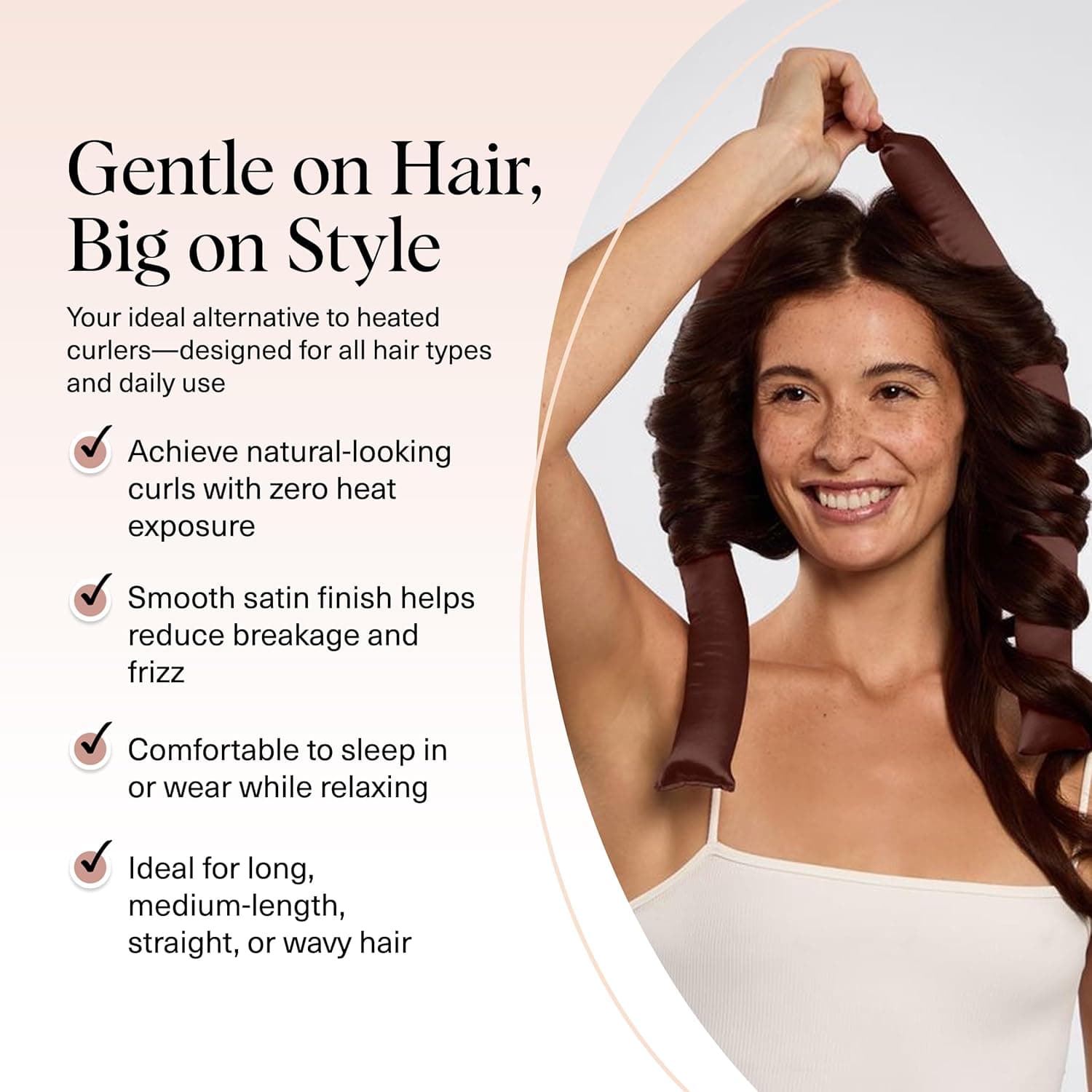 Kitsch XL Satin Heatless Hair Curler Set thumbnail 3