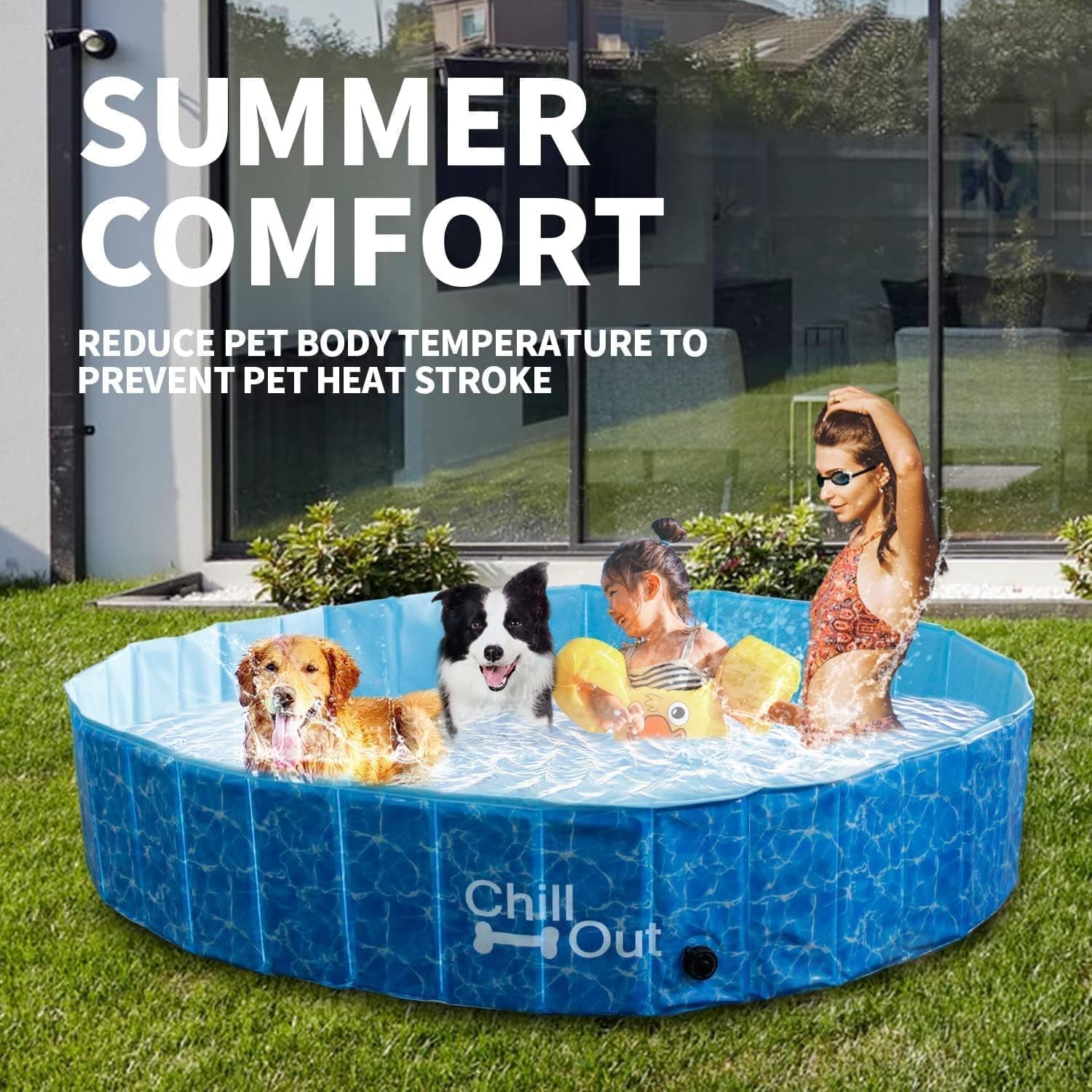 All for Paws Foldable Dog Pool (63 Inch) thumbnail 2