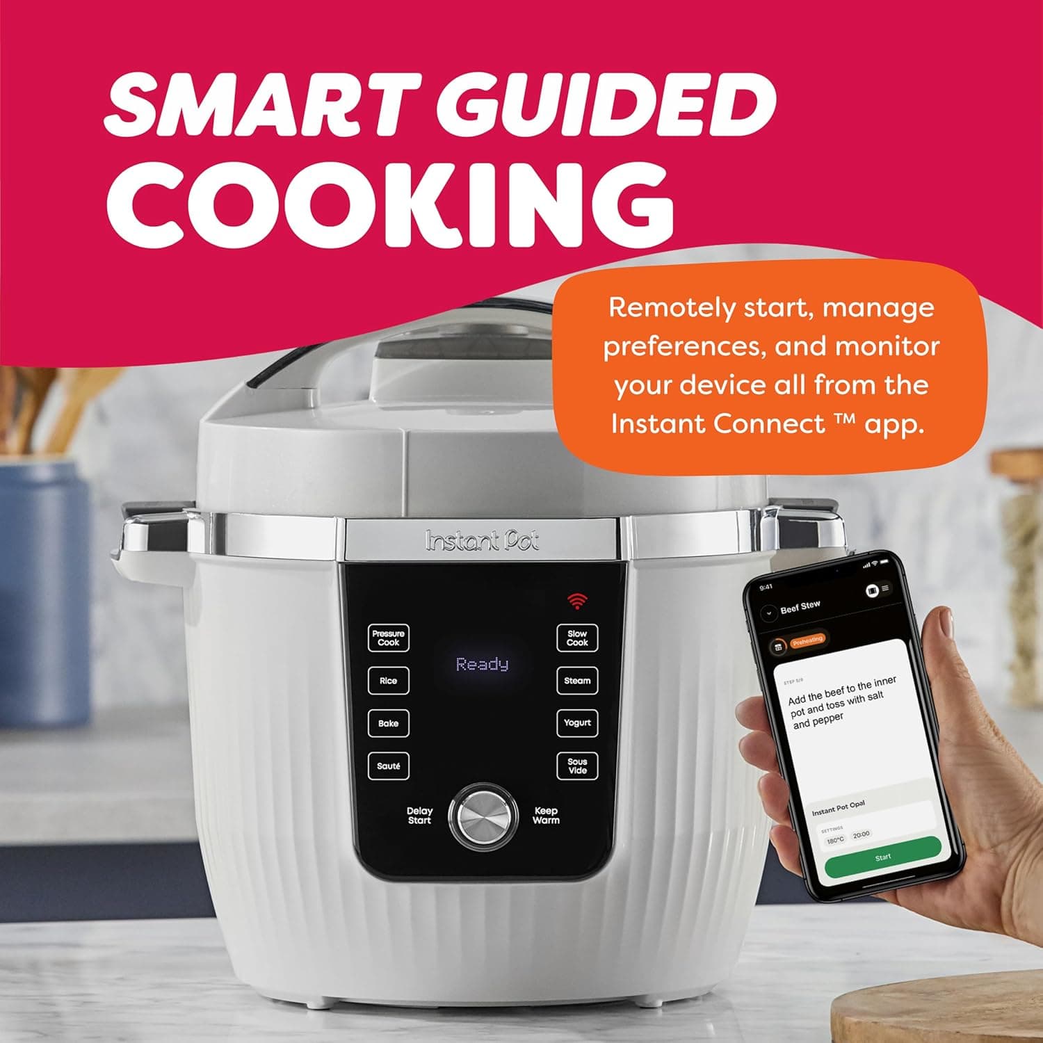 Instant Pot PRO Max Wi-Fi Smart 10-in-1 Pressure Cooker (6 Quart) thumbnail 5