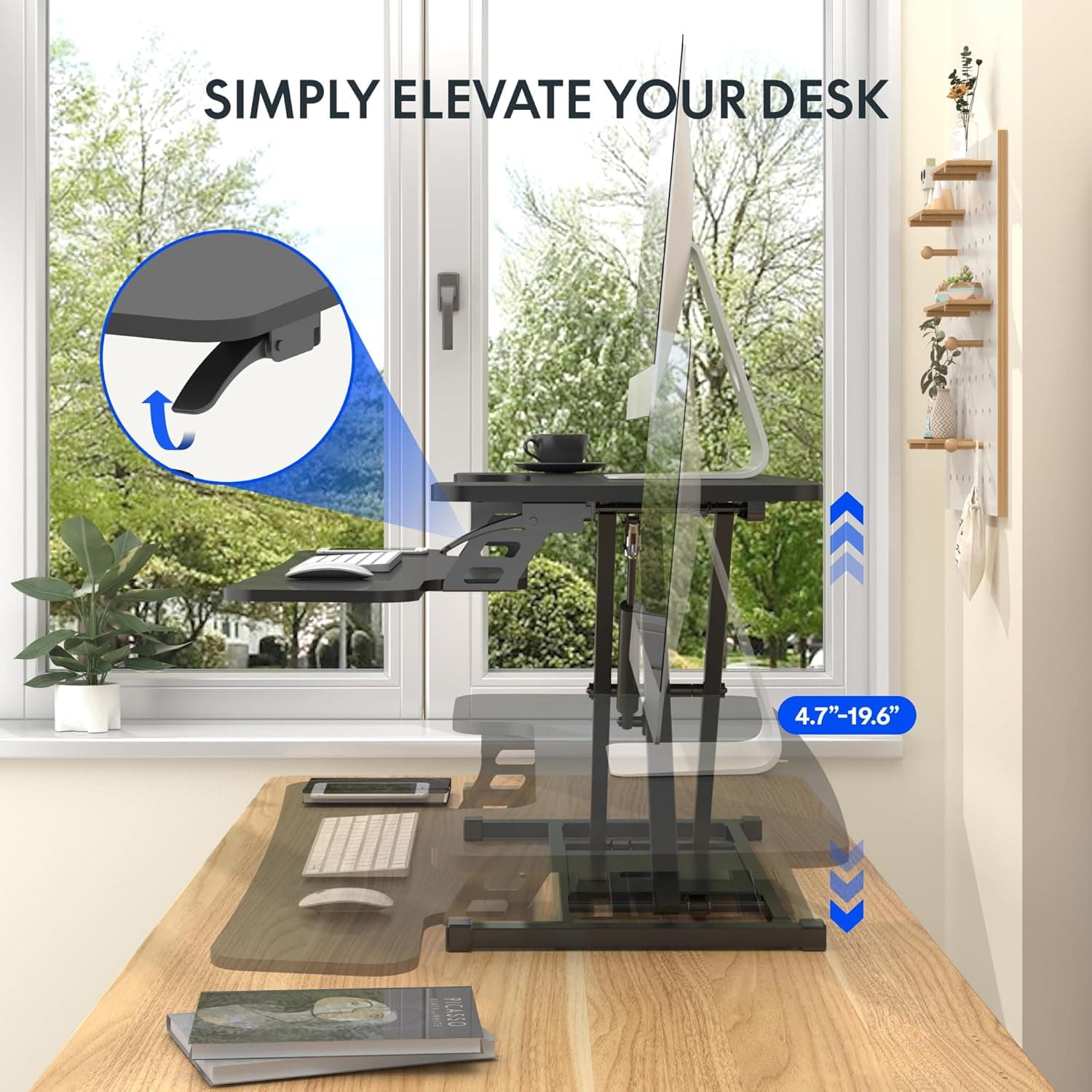 FlexiSpot 36-Inch Standing Desk Converter thumbnail 4