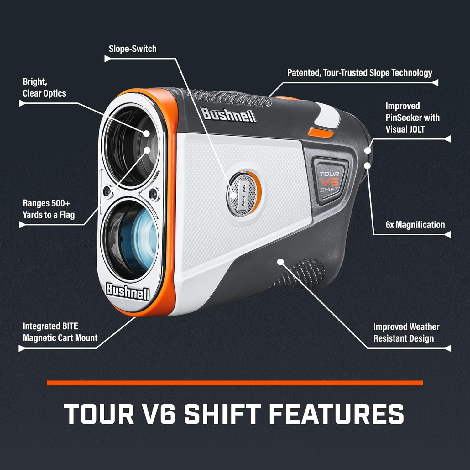 Bushnell Golf Tour V6 Shift Laser Rangefinder thumbnail 3