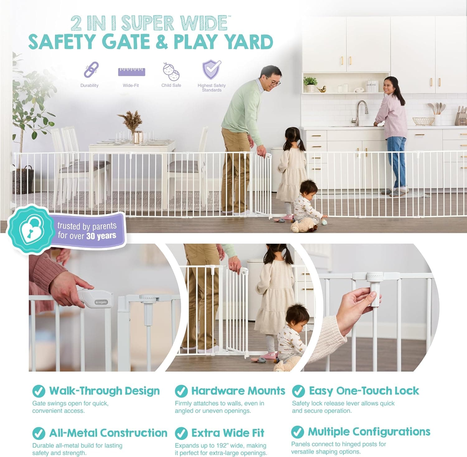 KidCo Safeway Wall-Mounted Gate thumbnail 3
