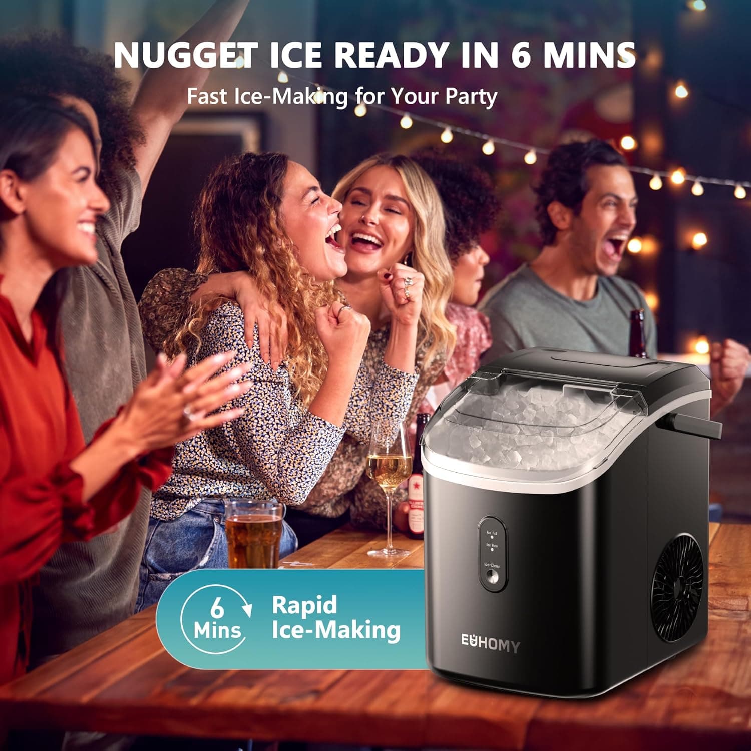 EUHOMY Nugget Ice Maker Countertop thumbnail 3