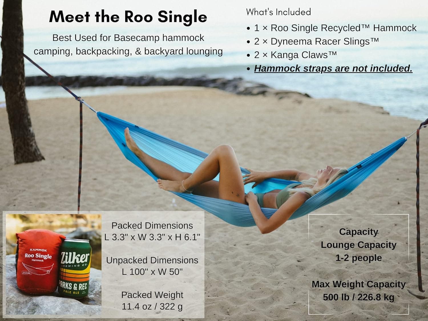 Kammok Roo Single Hammock thumbnail 4