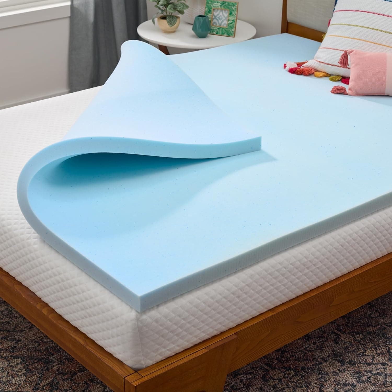 Linenspa 2-Inch Gel Memory Foam Mattress Topper (Twin XL) - image 1