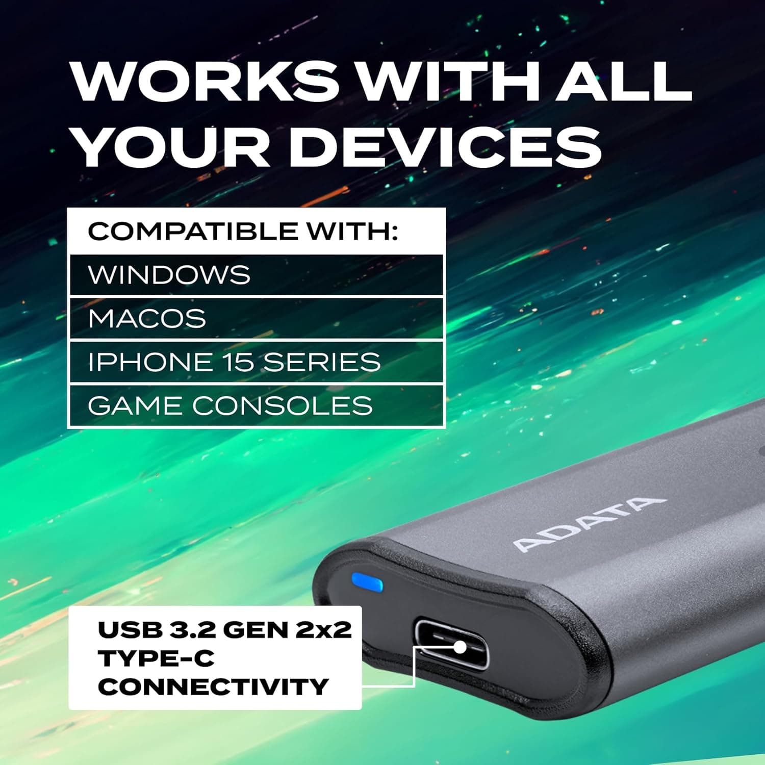 ADATA SE880 Portable SSD (1TB) thumbnail 5