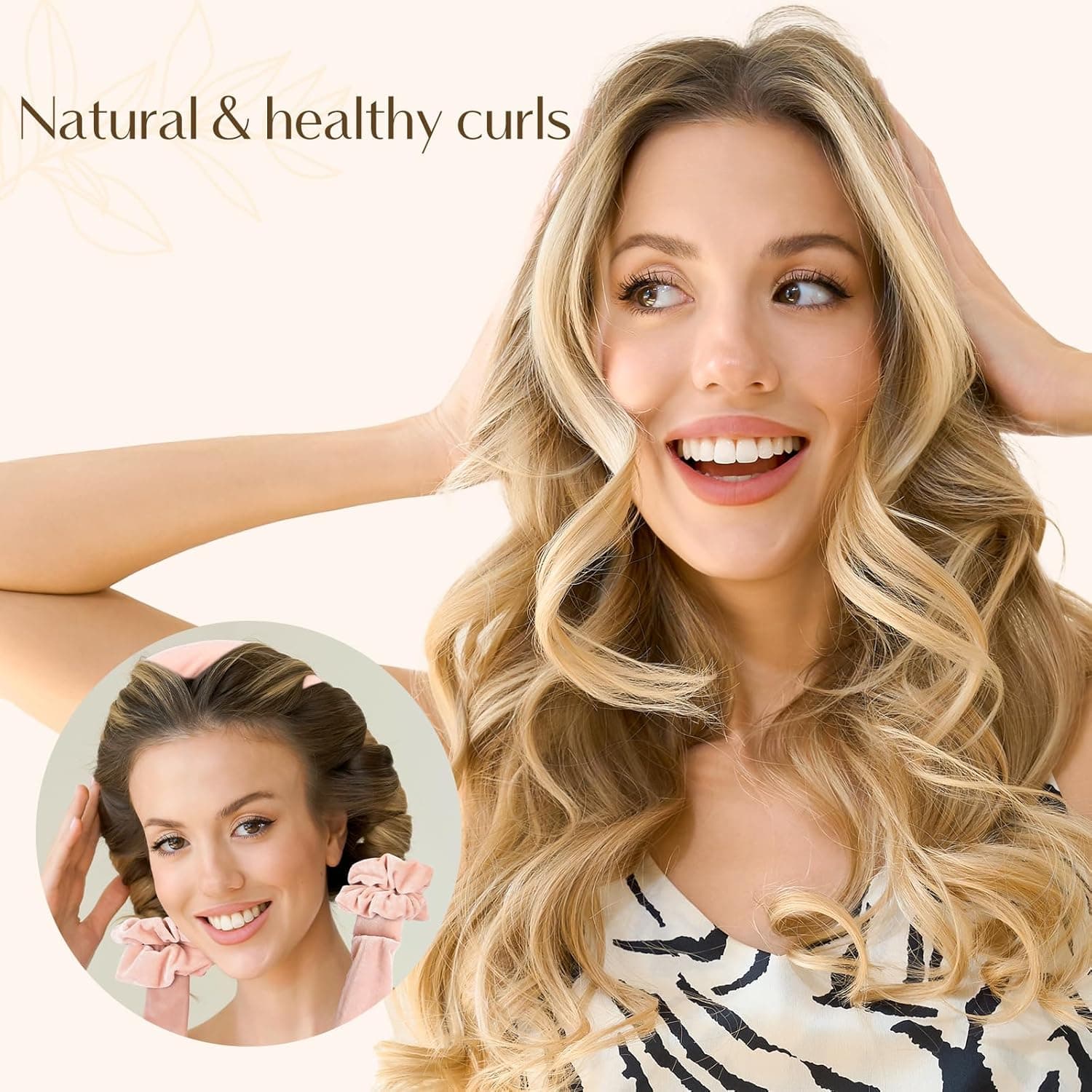 Yanibest Heatless Hair Curler Ribbon Wrap Set thumbnail 2