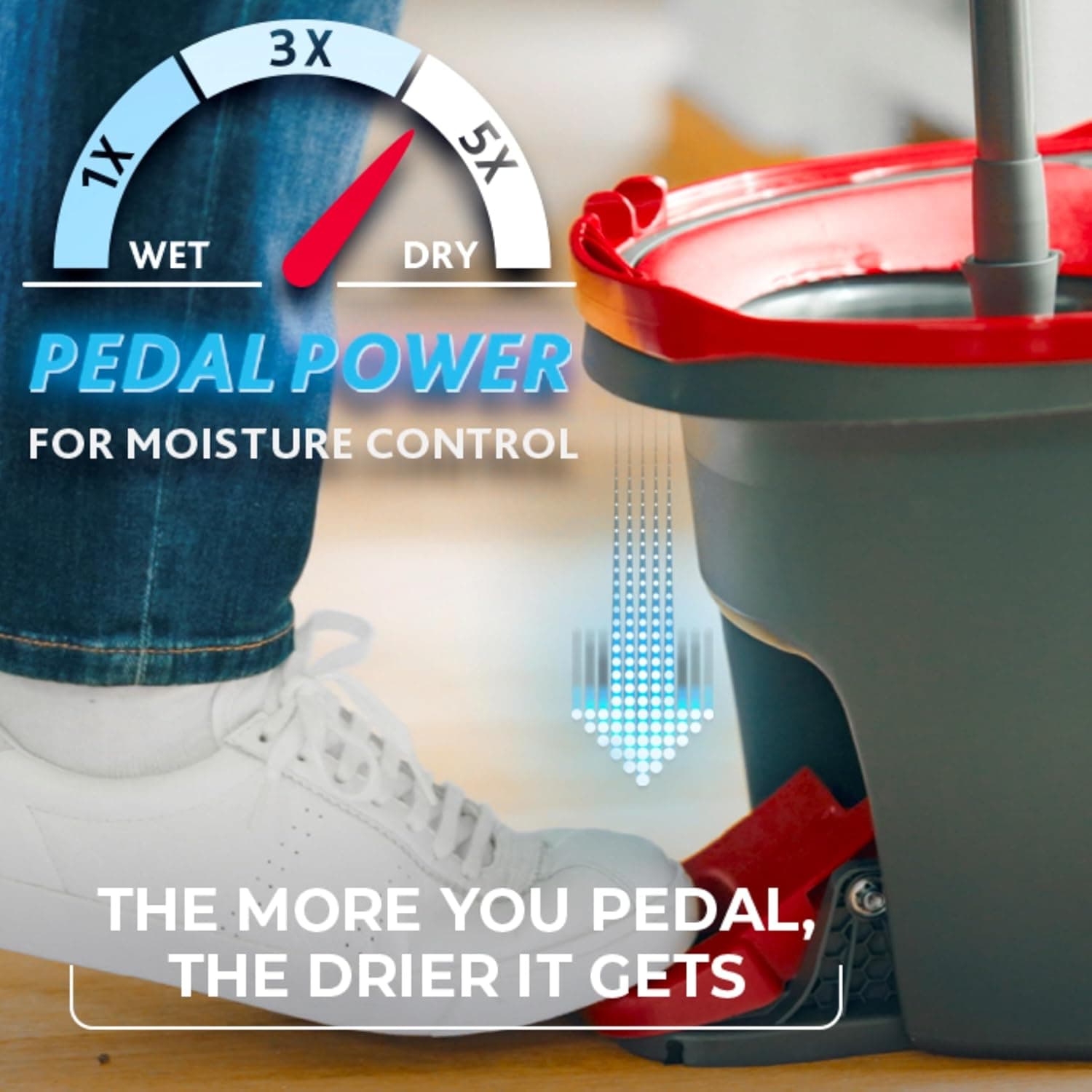 O-Cedar EasyWring Microfiber Spin Mop & Bucket System thumbnail 3