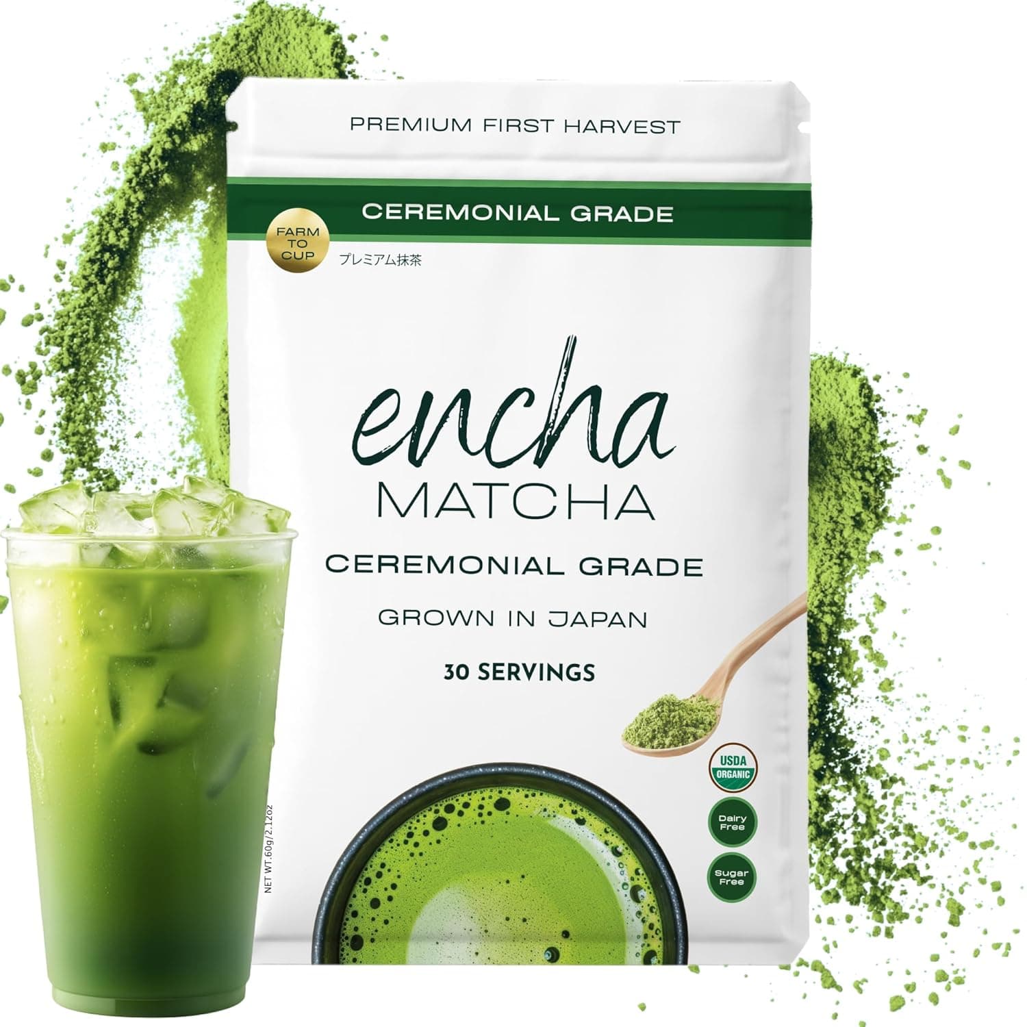 Encha Ceremonial Grade Matcha Powder - image 1