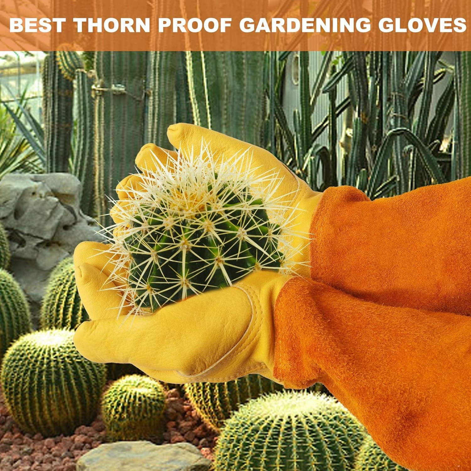 SLARMOR Long Thornproof Rose Pruning Gloves thumbnail 3