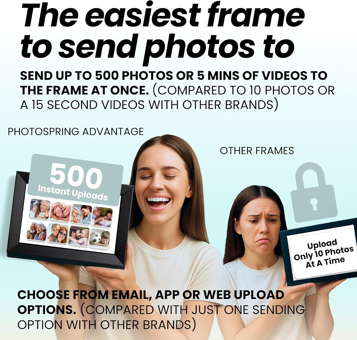 PhotoSpring 10-Inch WiFi Digital Picture Frame thumbnail 5