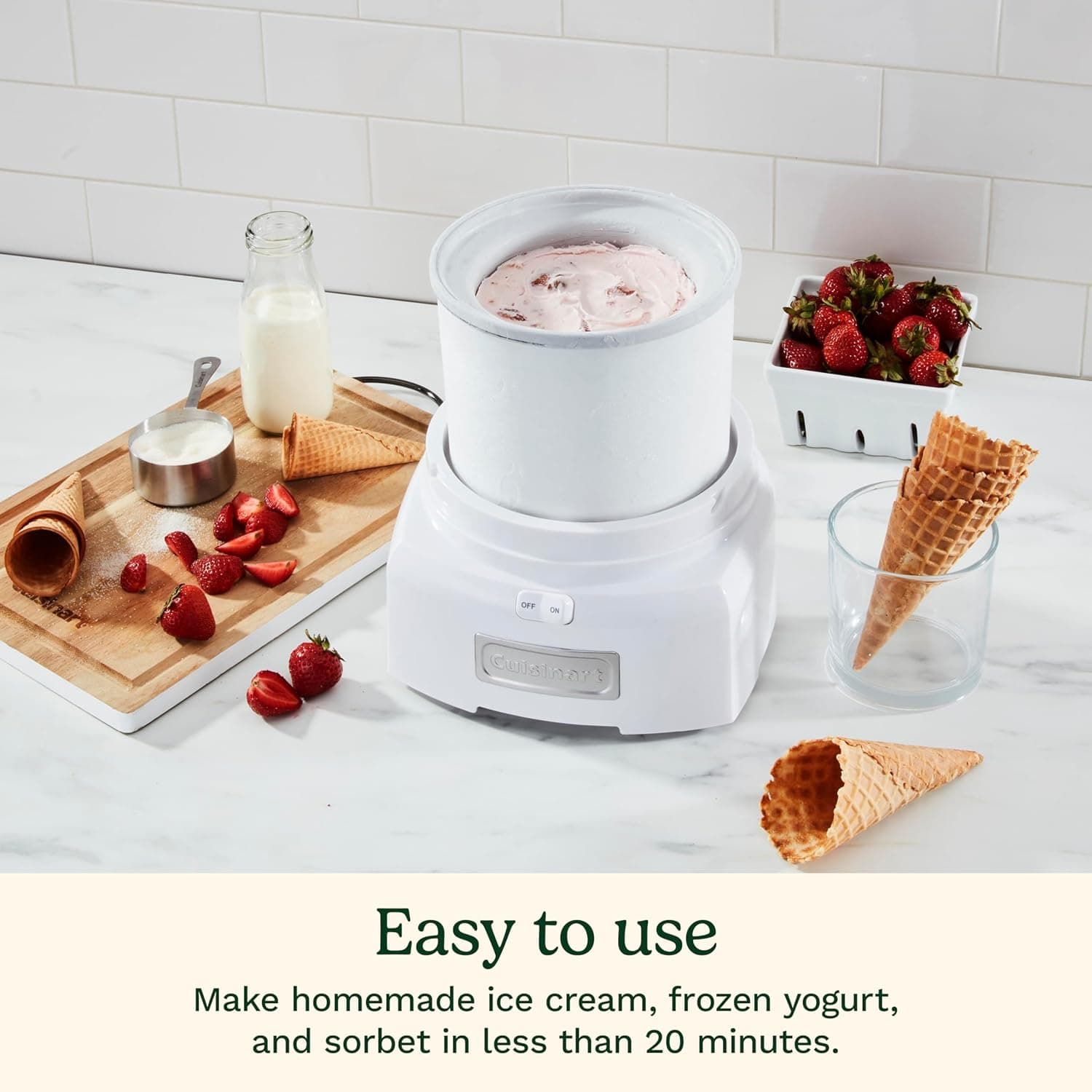 Cuisinart ICE-21P1 1.5-Quart Frozen Yogurt, Ice Cream & Sorbet Maker thumbnail 3