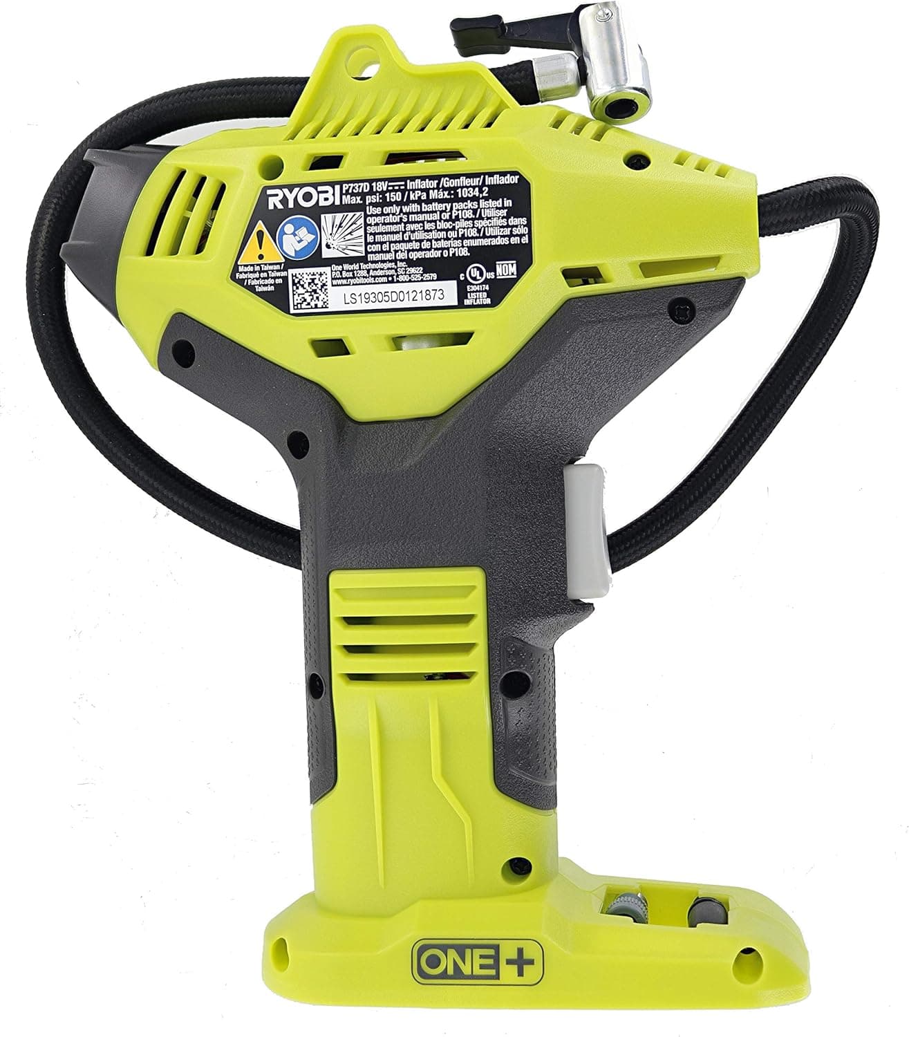 Ryobi 18V ONE+ Cordless High Pressure Inflator (P737D) thumbnail 4
