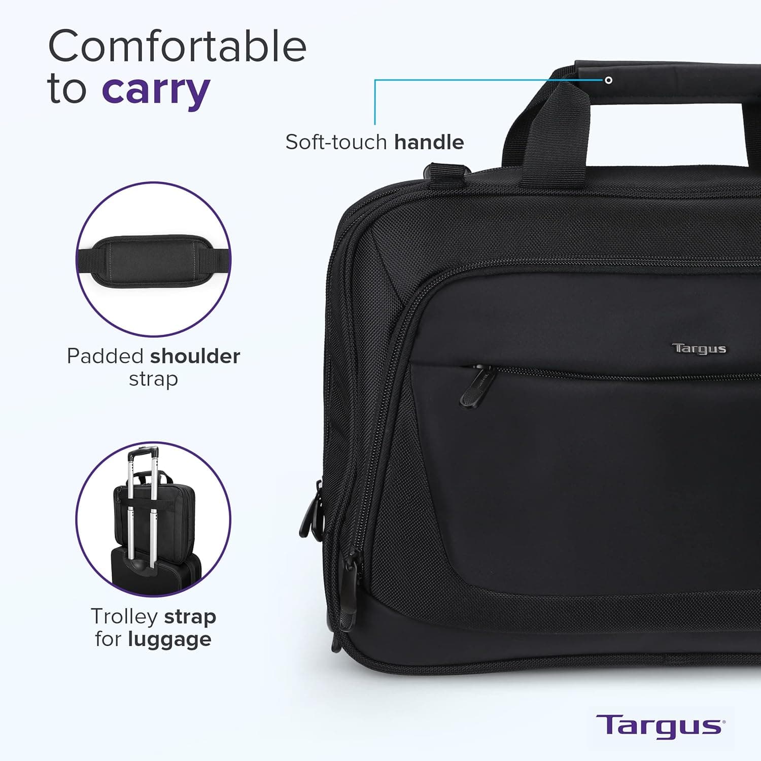 Targus CityLite Laptop Briefcase 15.6 Inch thumbnail 5