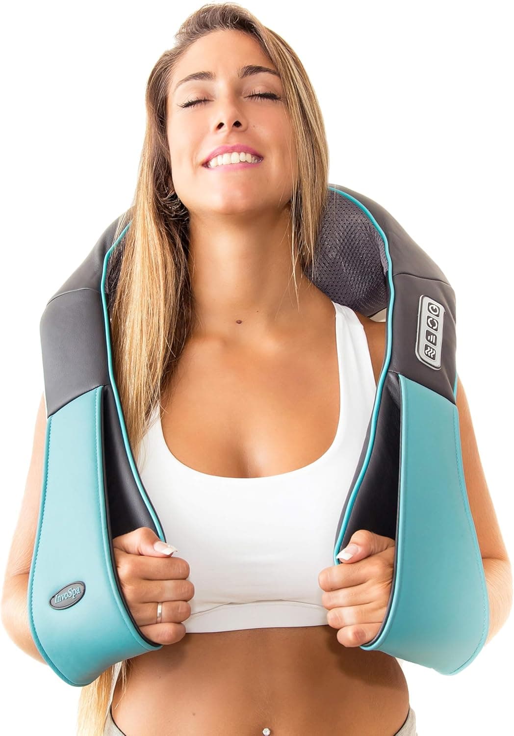 InvoSpa Shiatsu Neck and Back Massager with Heat - image 1