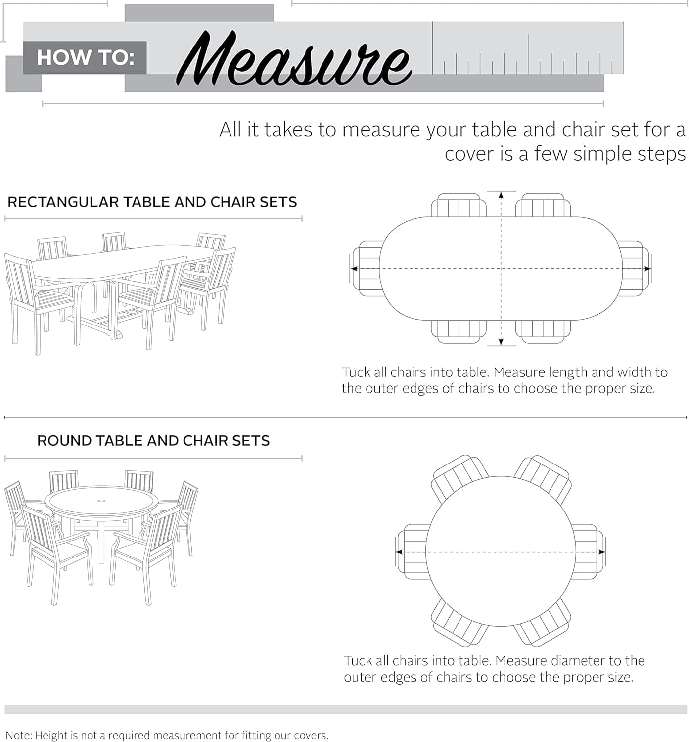 Classic Accessories Ravenna Water-Resistant Rectangular/Oval Patio Table & Chair Set Cover thumbnail 5