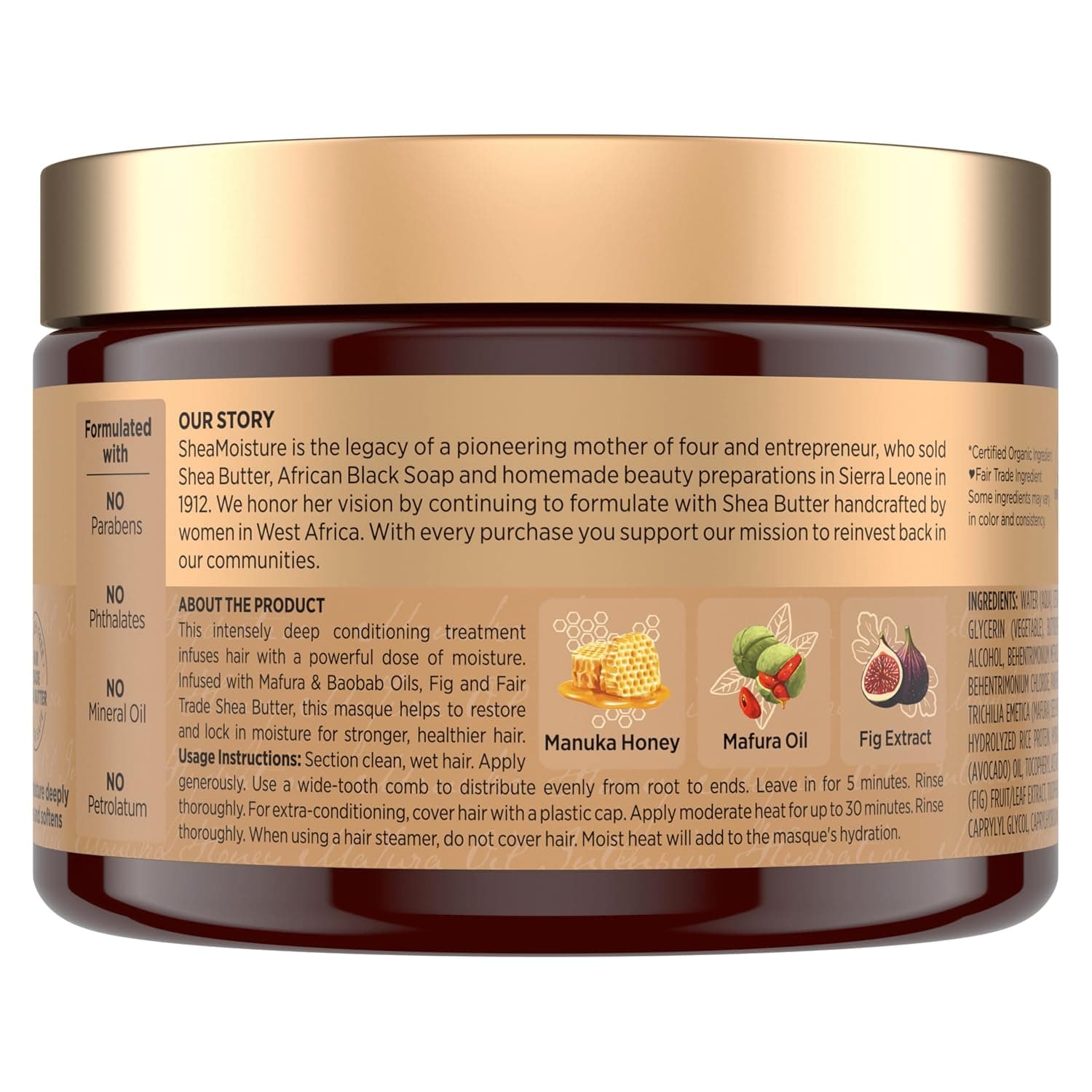 SheaMoisture Manuka Honey & Mafura Oil Intensive Hydration Masque thumbnail 2