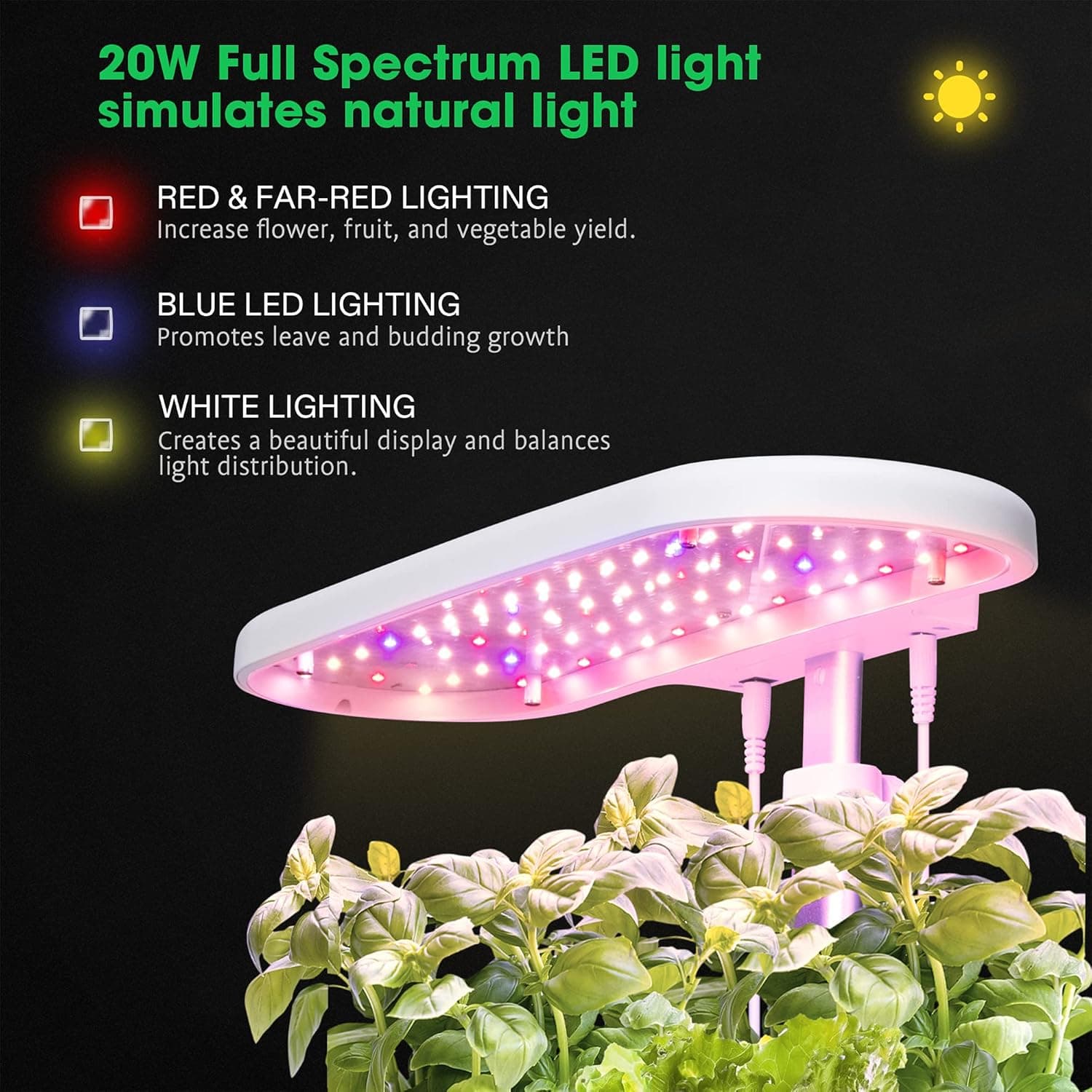 VIVOSUN Hydroponics Growing System 10 Pods thumbnail 3