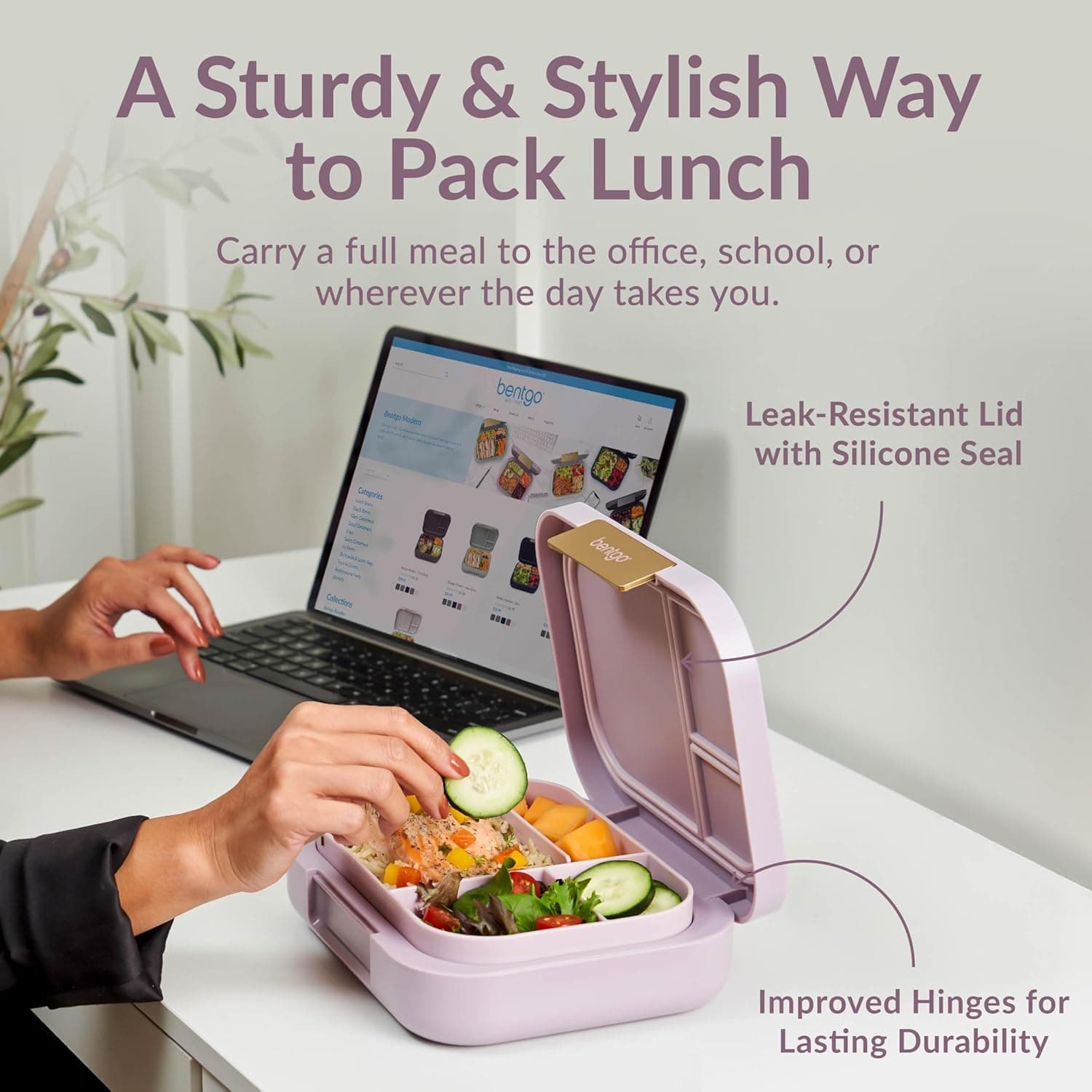 Bentgo Modern Leak-Resistant Bento Lunch Box thumbnail 2