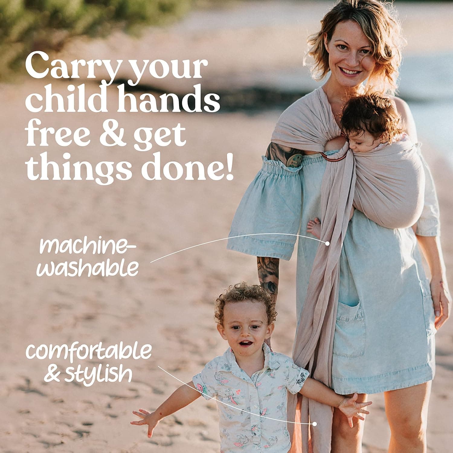 Nalakai Ring Sling Baby Carrier thumbnail 5