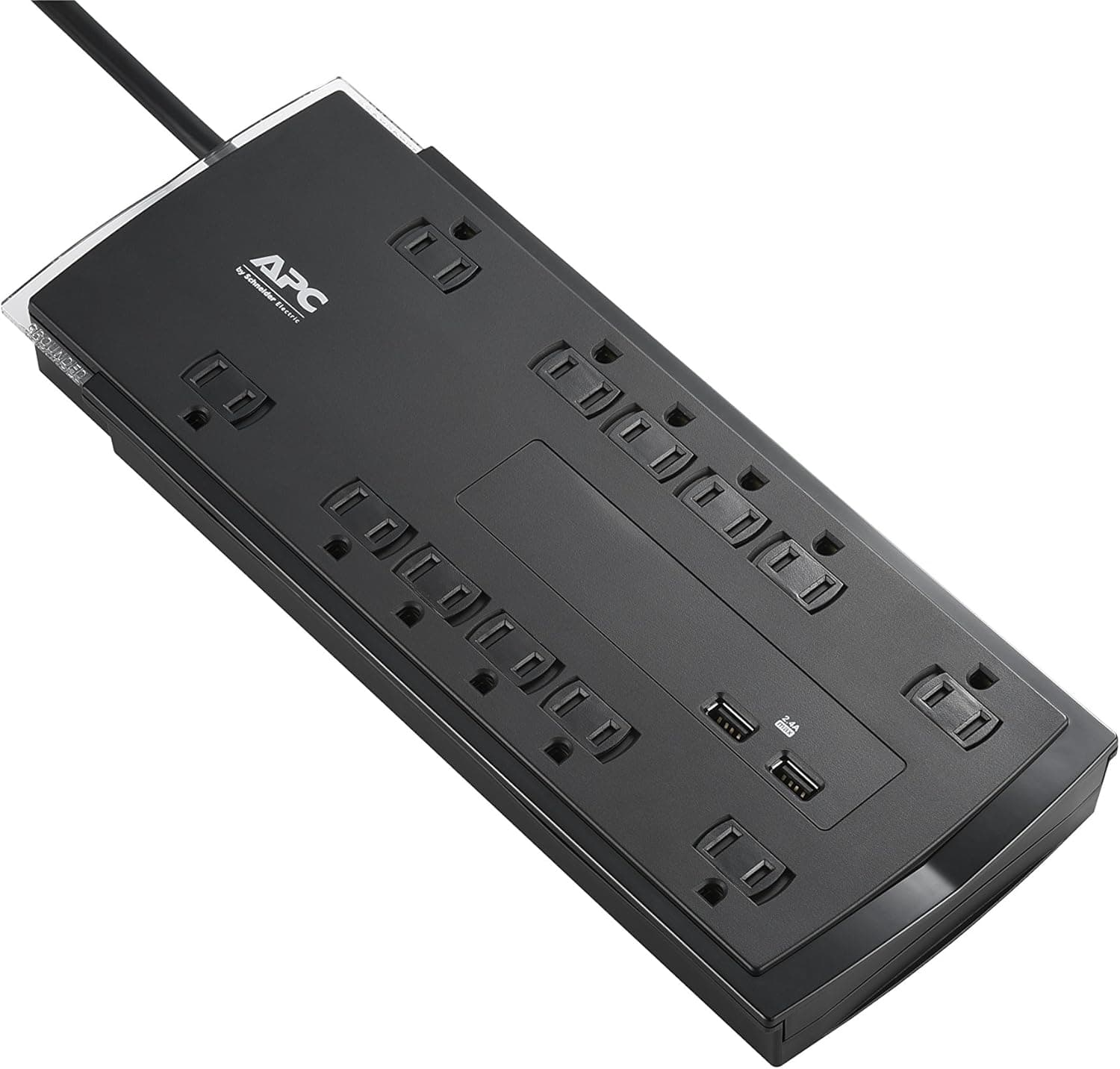 APC P12U2 12-Outlet Surge Protector with USB thumbnail 2
