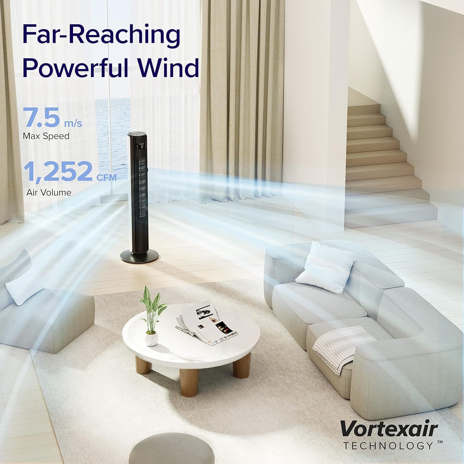 Levoit Smart 42-Inch Tower Fan thumbnail 2