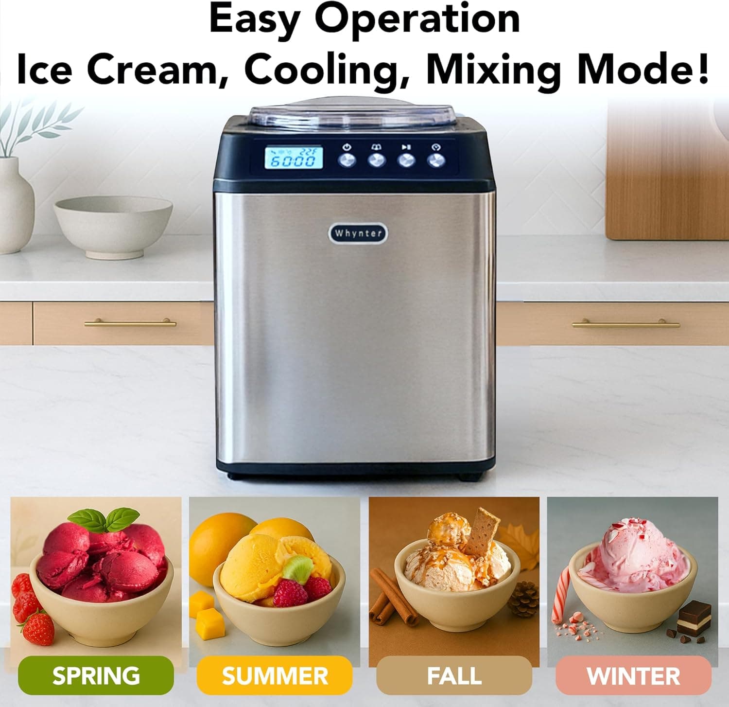 Whynter ICM-201SB 2.1-Quart Compressor Ice Cream Maker thumbnail 4