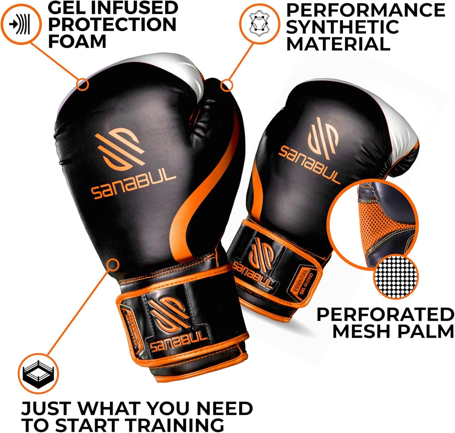 Sanabul Essential Gel Boxing Gloves thumbnail 4