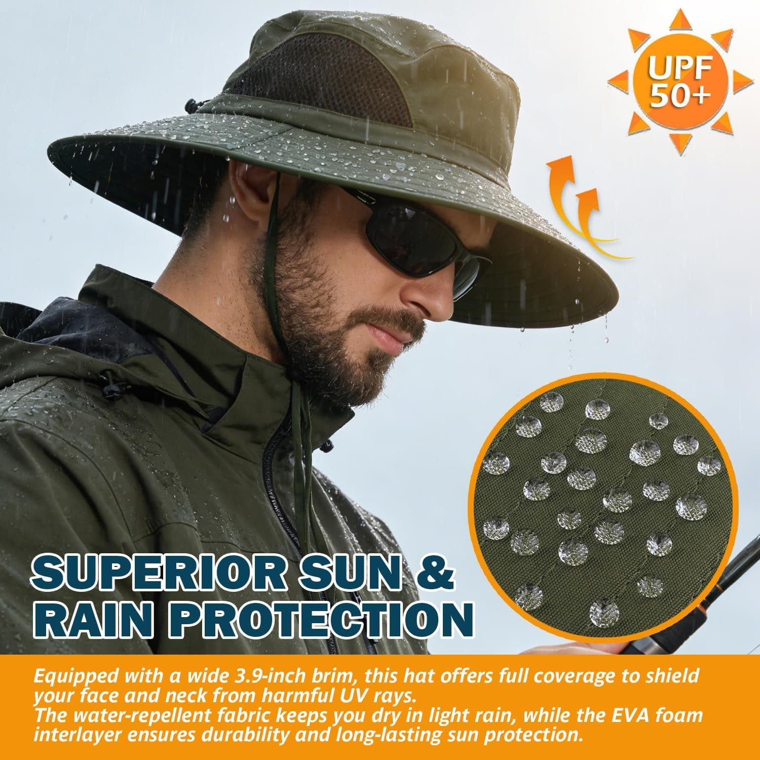EINSKEY Wide Brim Sun Hat UPF 50+ thumbnail 3