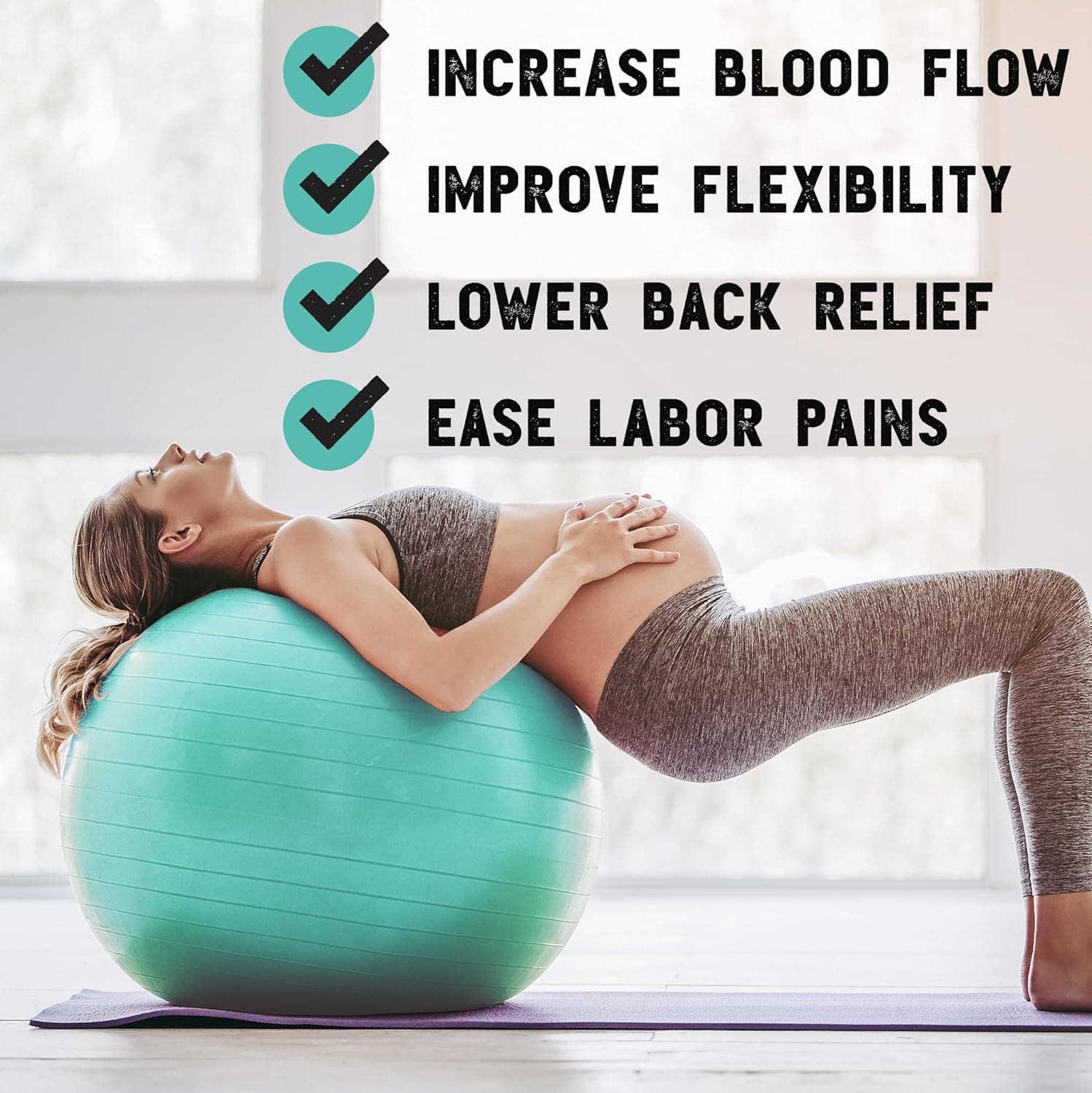 Live Infinitely Exercise Ball – Professional Grade thumbnail 4