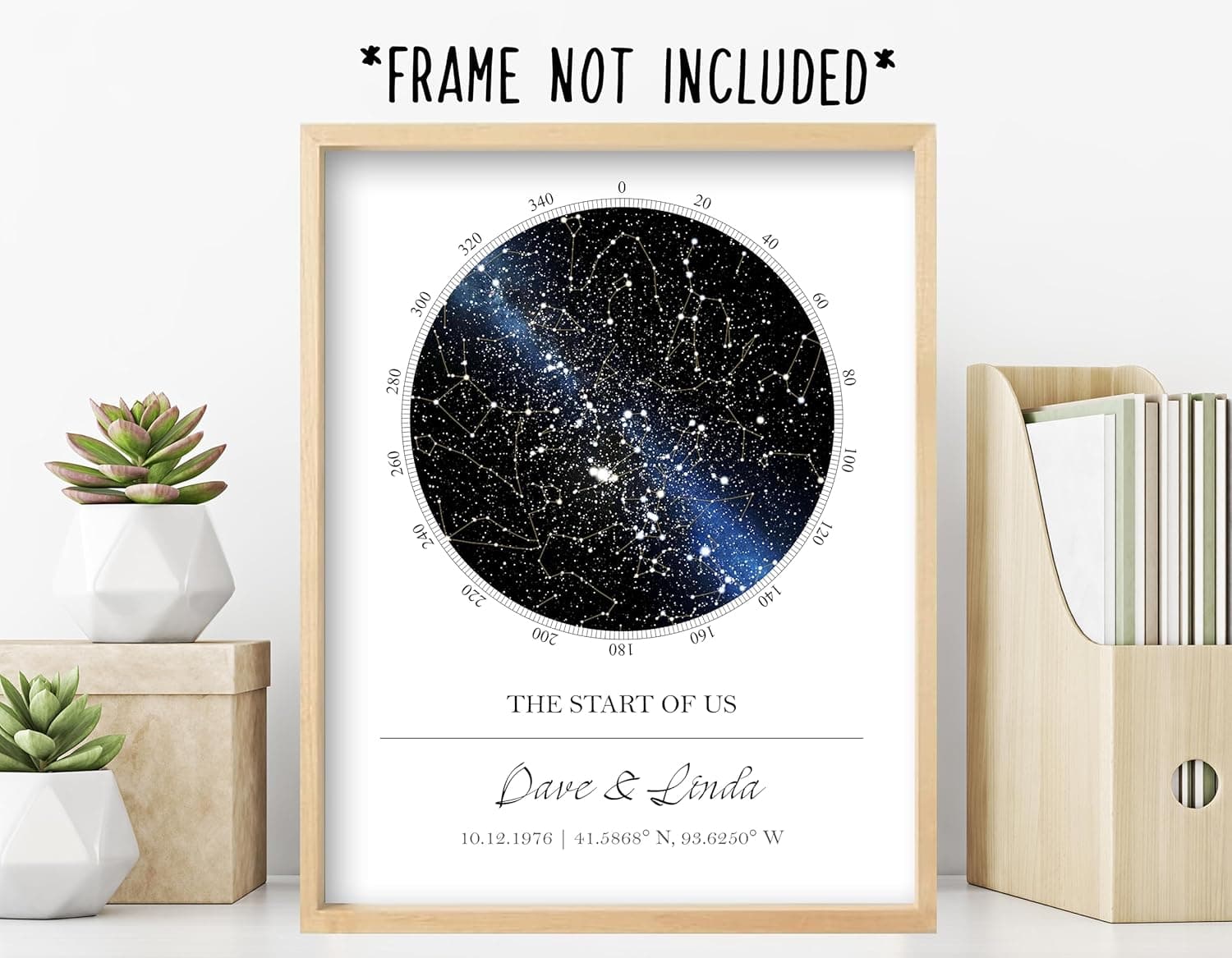 Custom Star Map - Personalized Night Sky Print thumbnail 2