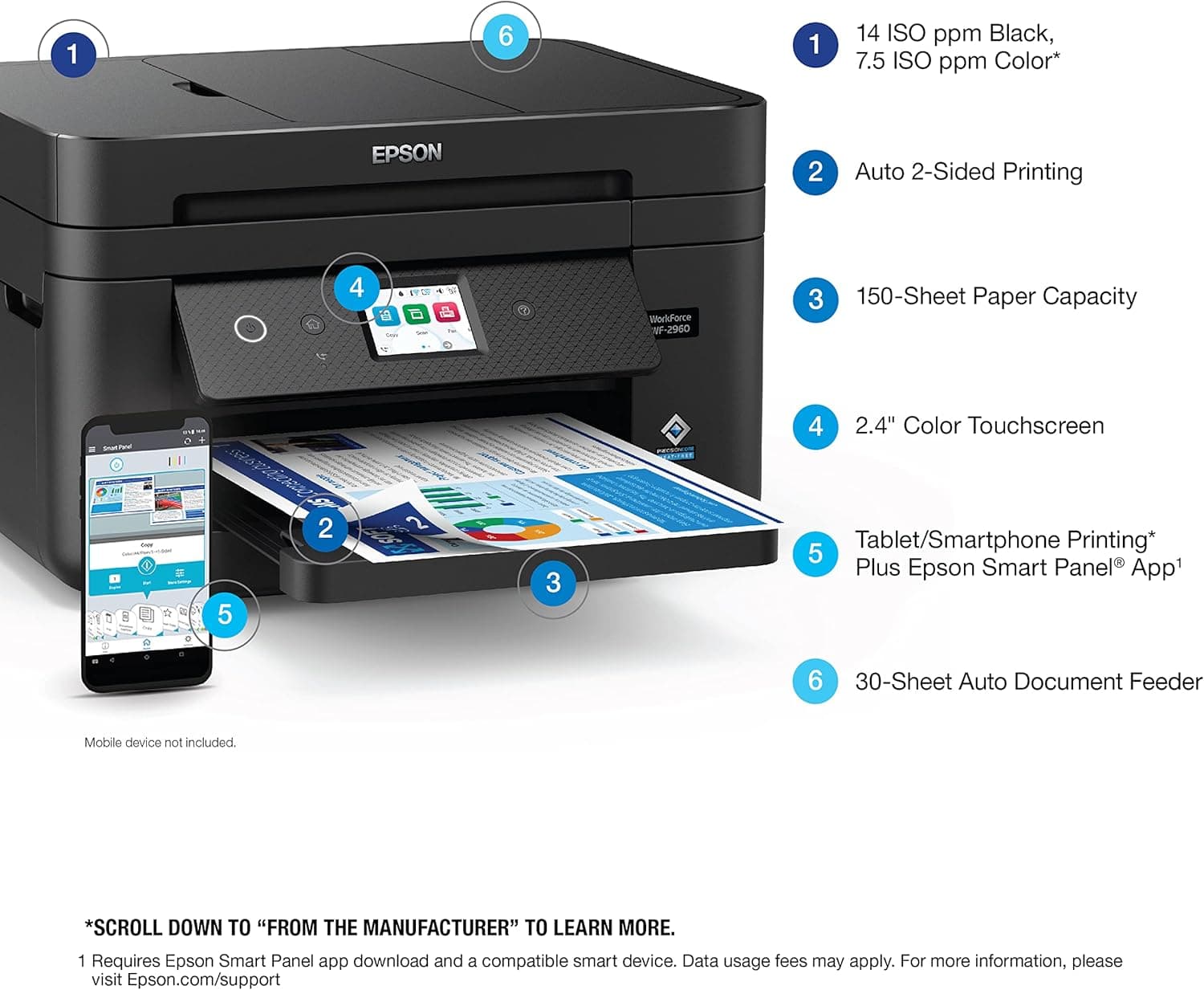 Epson WorkForce WF-2960 All-in-One Printer thumbnail 4