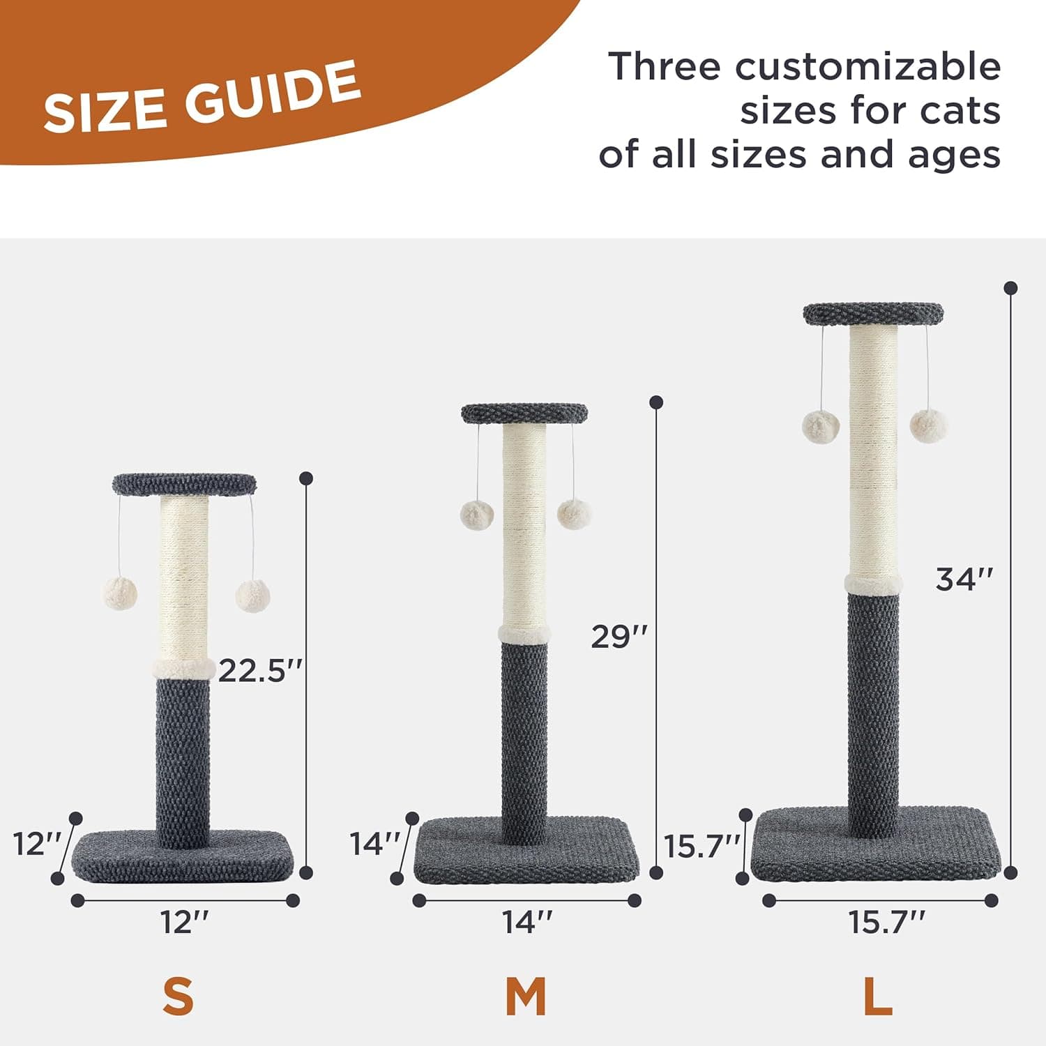 Lesure 34" Tall Cat Scratching Post thumbnail 5