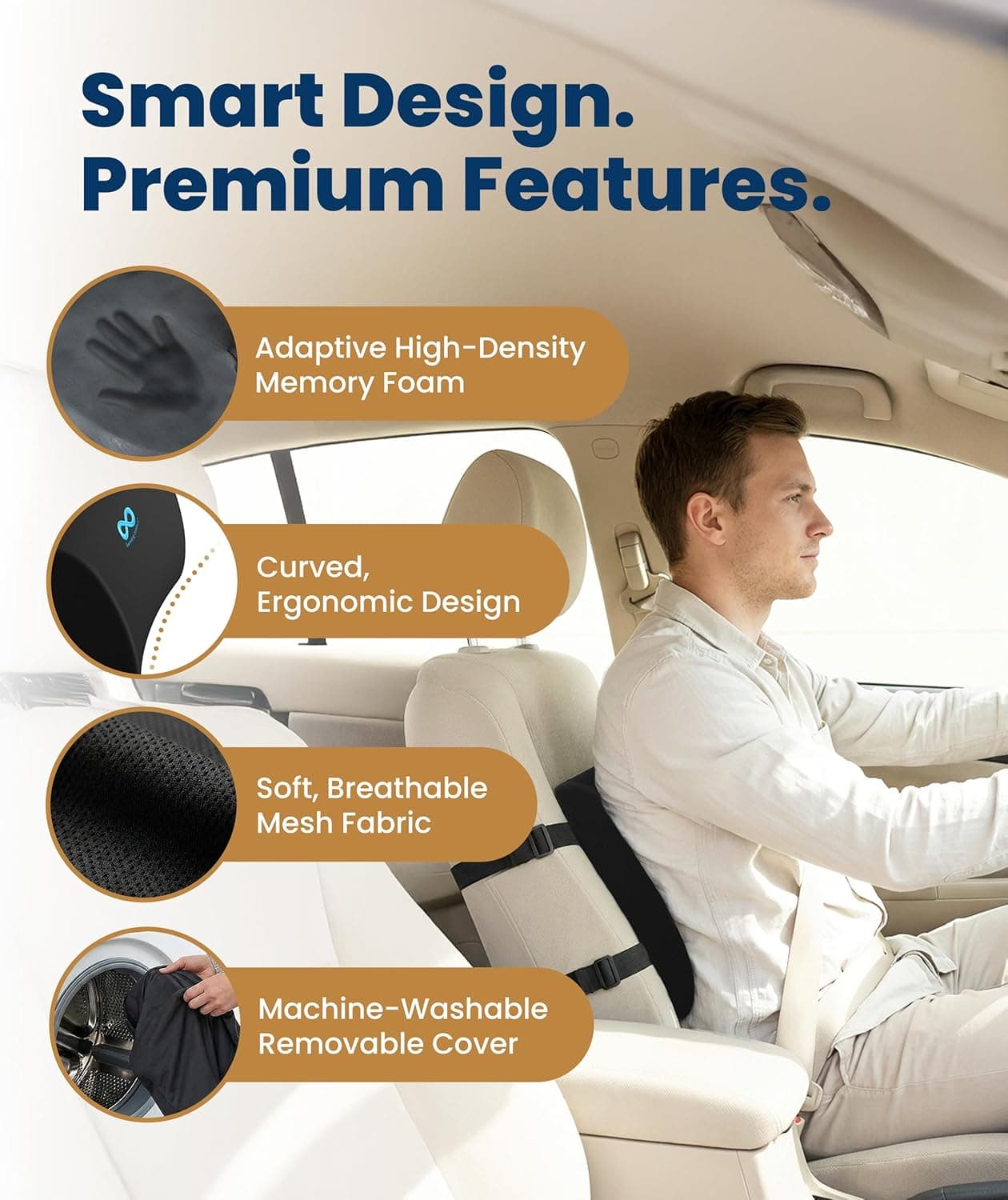 Everlasting Comfort Lumbar Support Pillow thumbnail 3