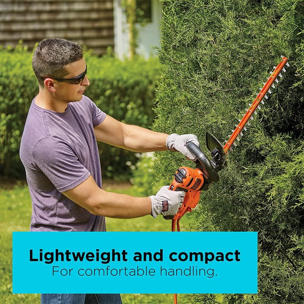 BLACK+DECKER BEHT350FF 22-Inch 4-Amp Corded Electric Hedge Trimmer thumbnail 5
