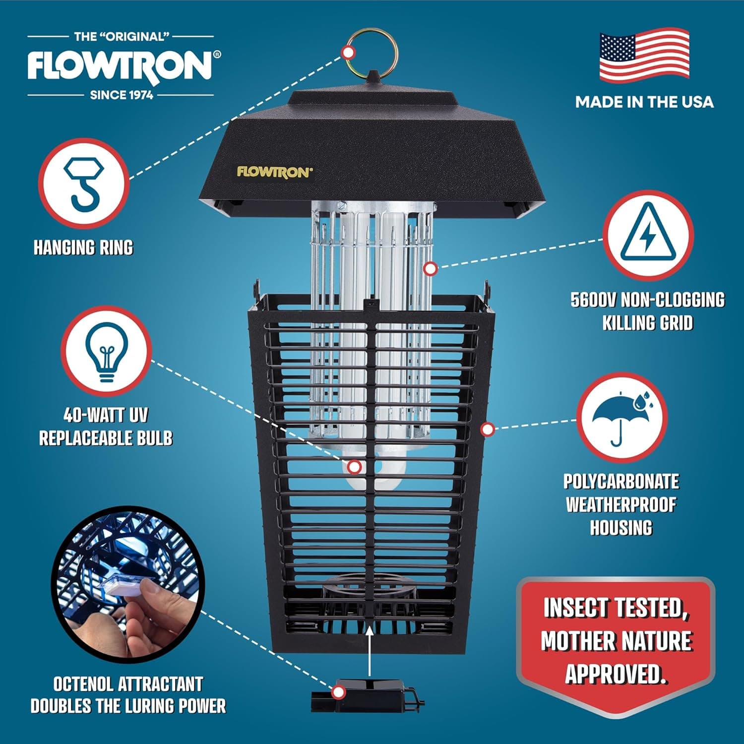 Flowtron BK-40D Electronic Insect Killer 1 Acre thumbnail 2