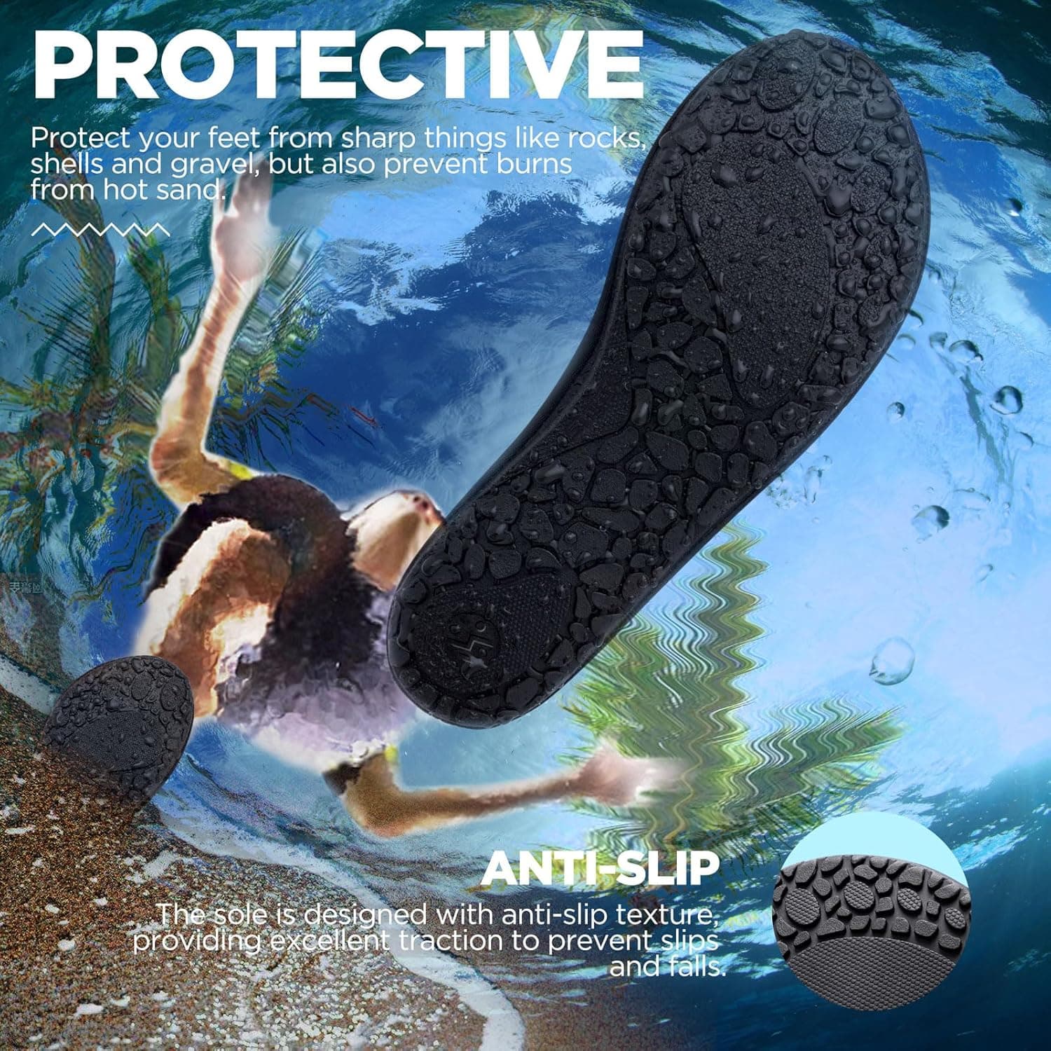 SIMARI Water Shoes Quick-Dry Aqua Socks Barefoot thumbnail 4