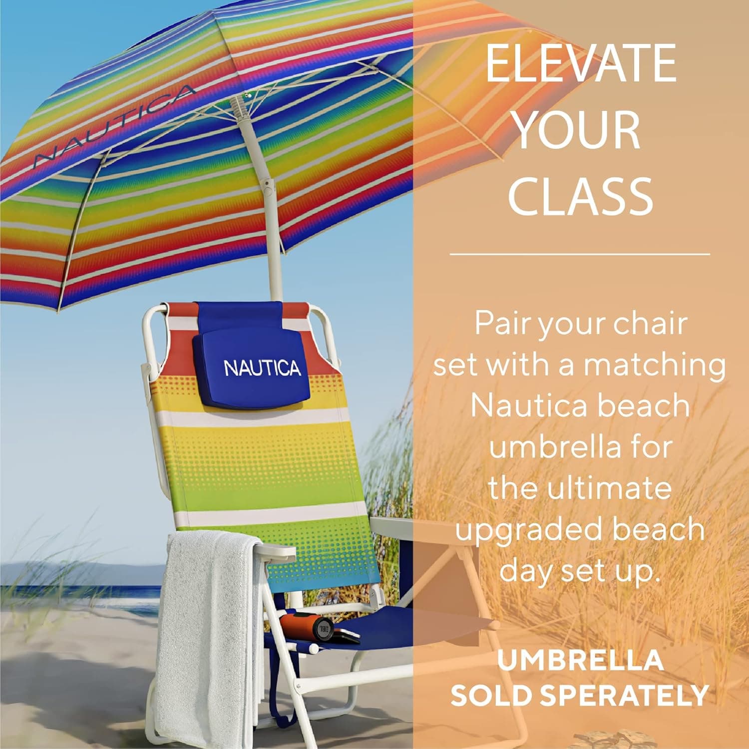 Nautica Beach Chairs for Adults 2-Pack thumbnail 4