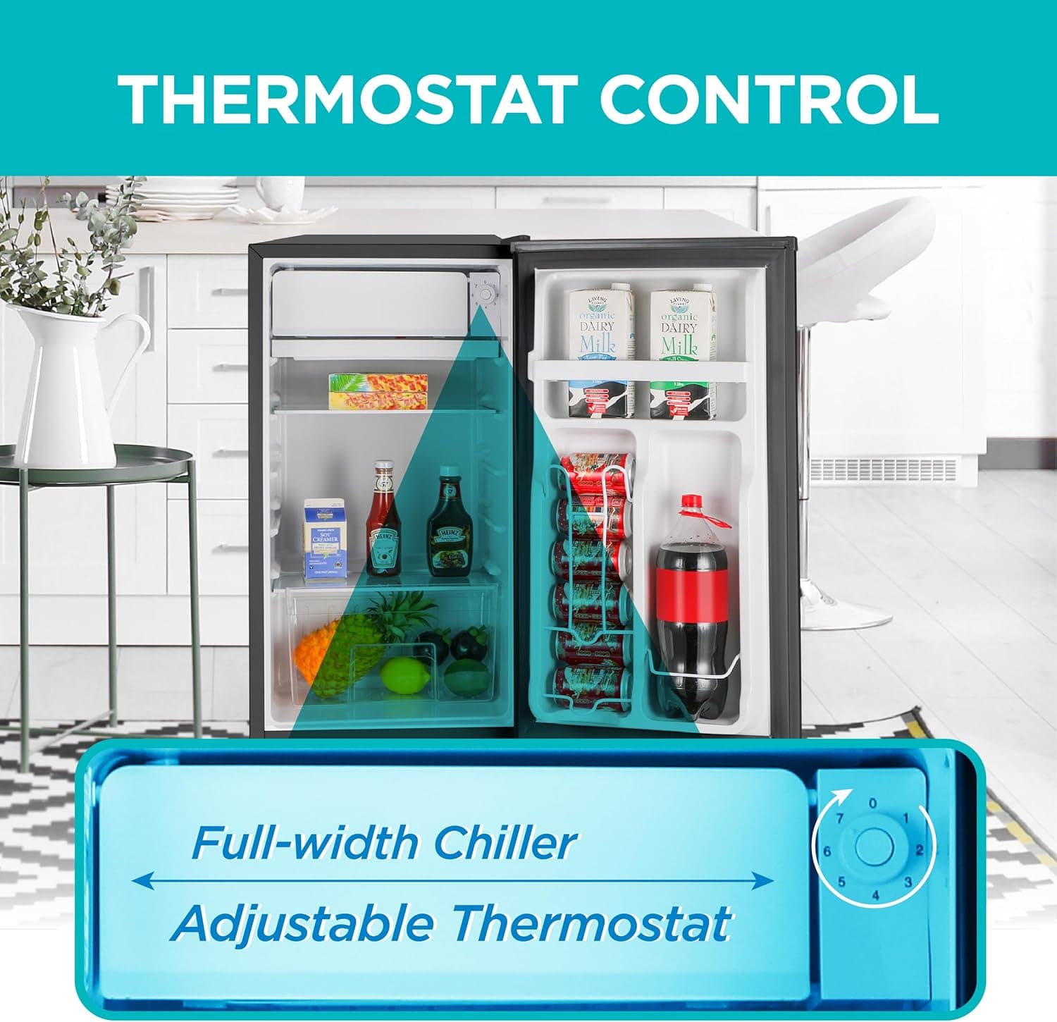 BLACK+DECKER BCRK32B 3.2 Cu.Ft Compact Refrigerator thumbnail 3