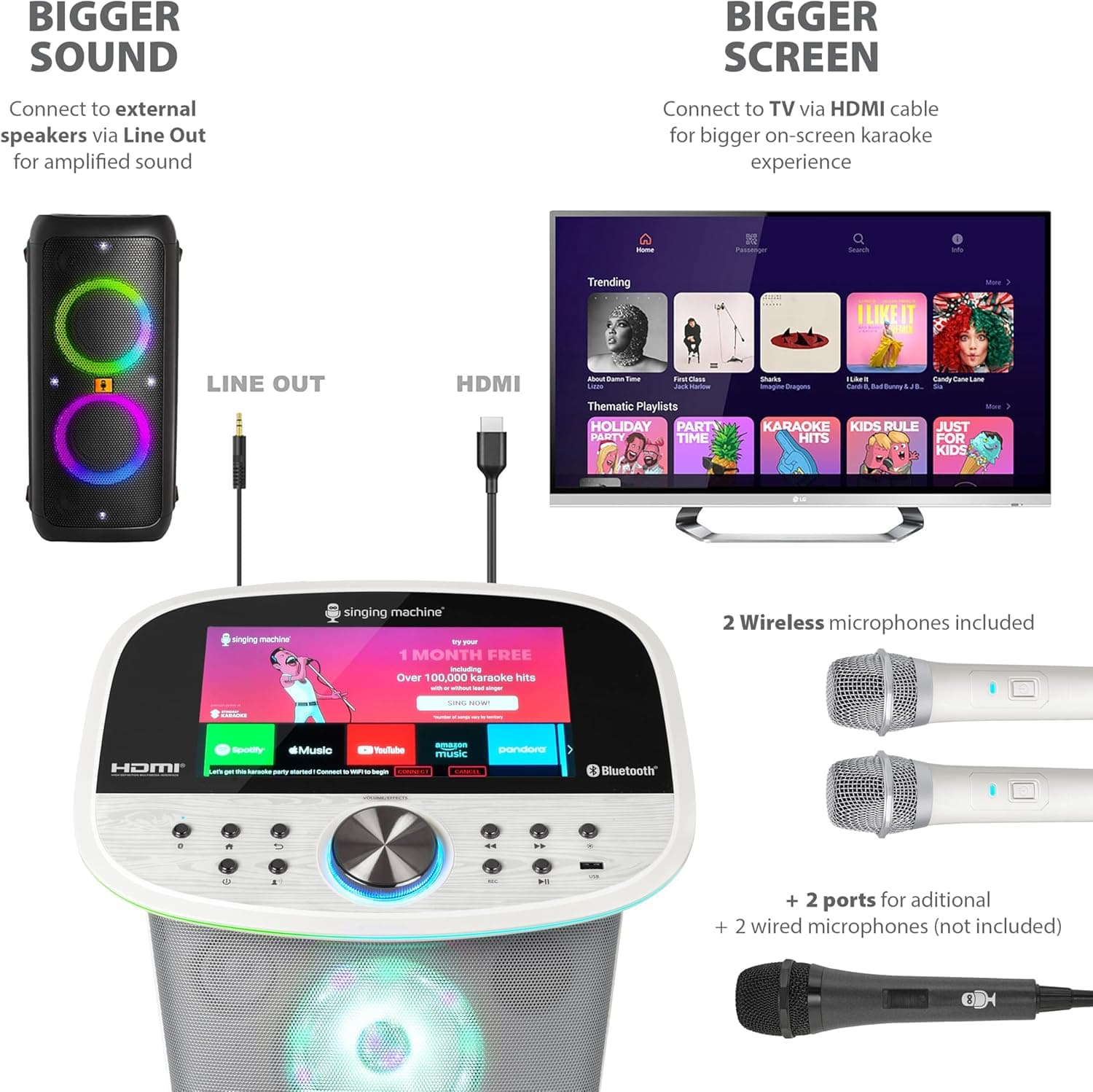 Singing Machine Platinum Plus Wi-Fi Karaoke Machine thumbnail 4