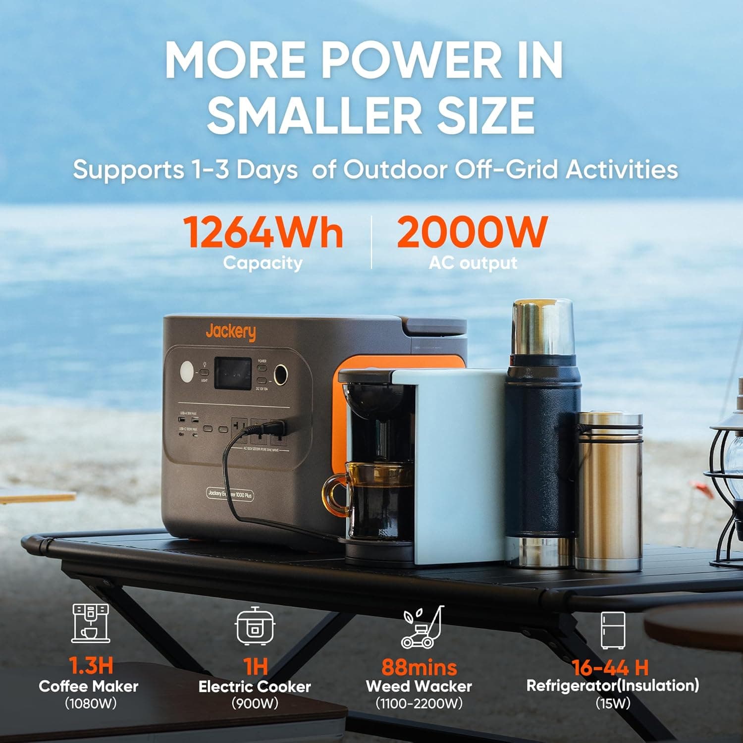Jackery Explorer 1000 Plus Portable Power Station thumbnail 2