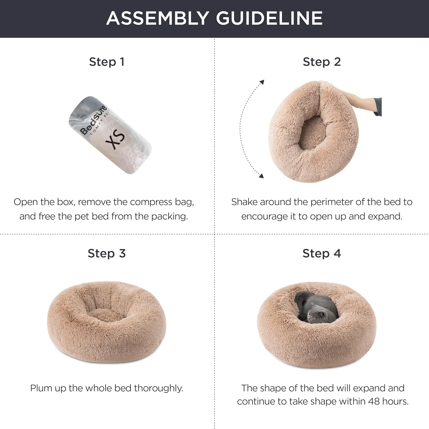 Bedsure Calming Cat Bed for Indoor Cats thumbnail 5