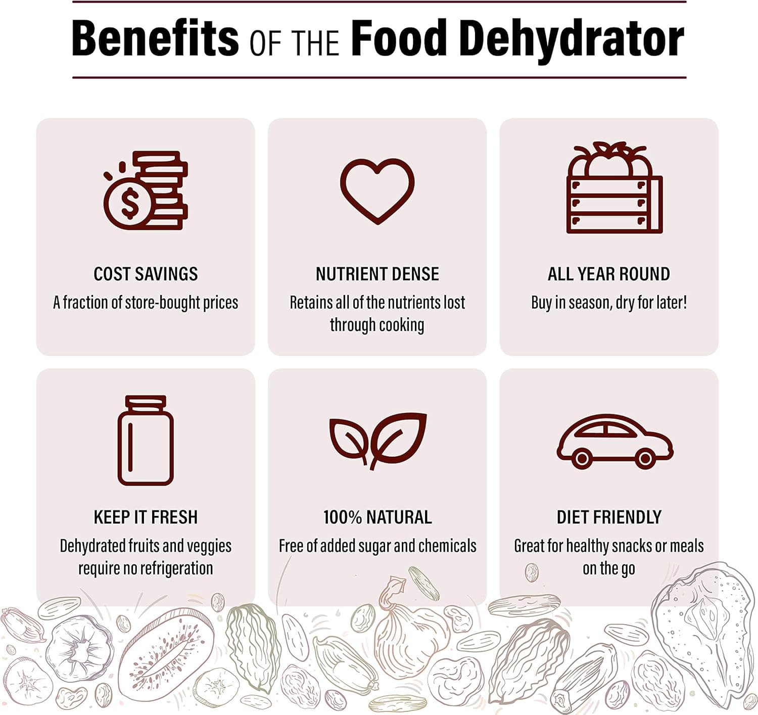 Gourmia GFD1950 Premium 9-Tray Food Dehydrator thumbnail 4