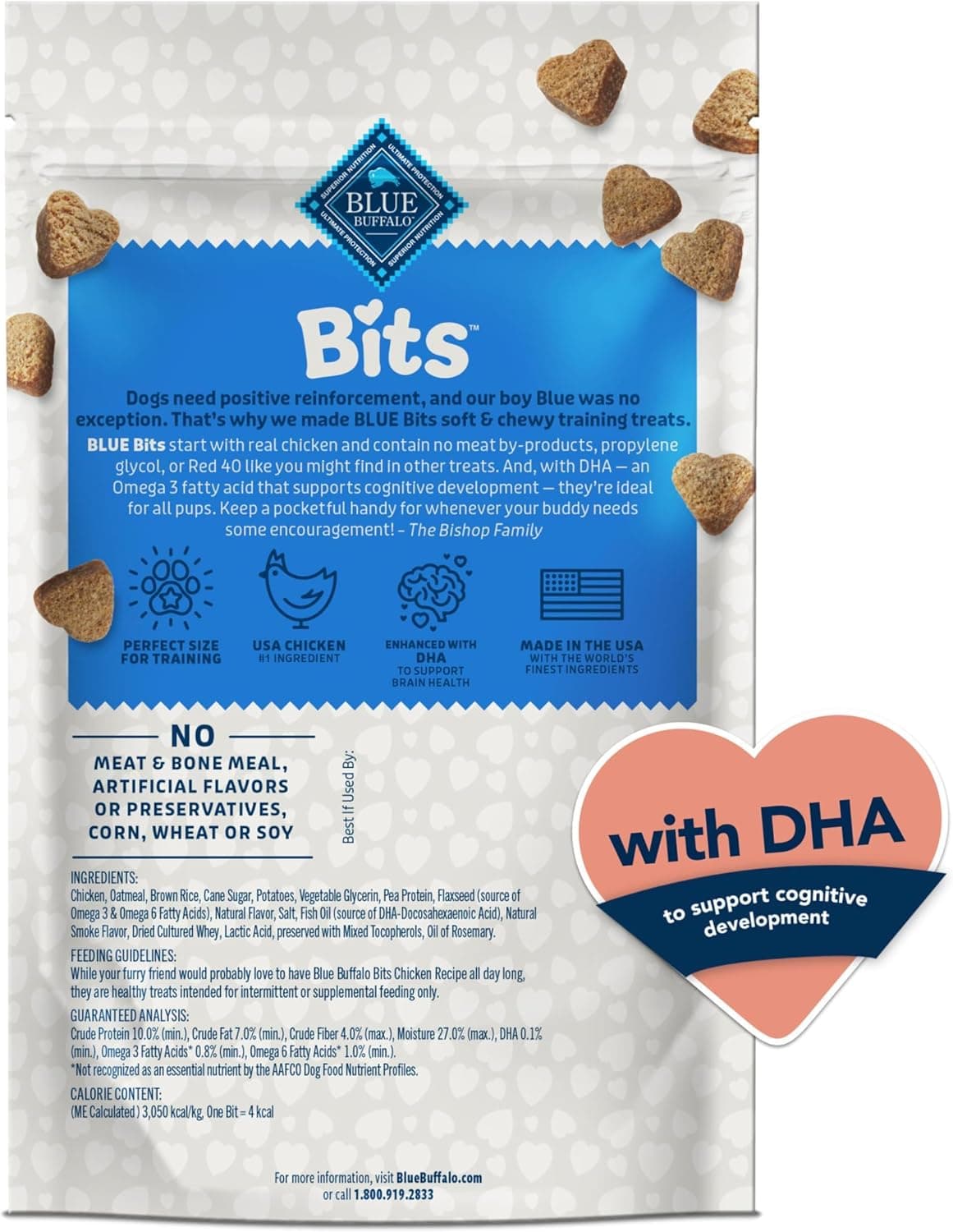 Blue Buffalo Blue Bits Soft-Moist Training Treats, Chicken thumbnail 2
