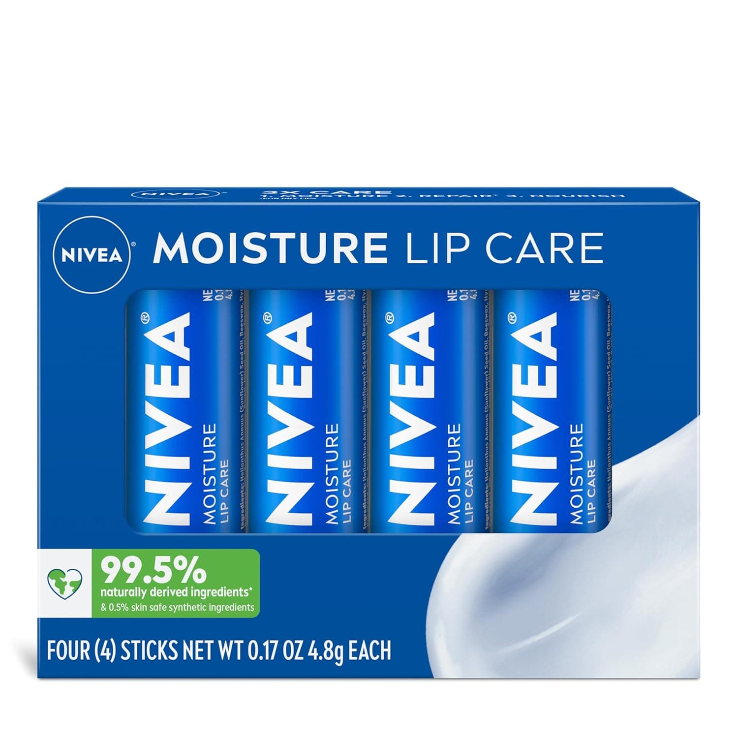 NIVEA Moisture Lip Care (4-Pack) - image 1