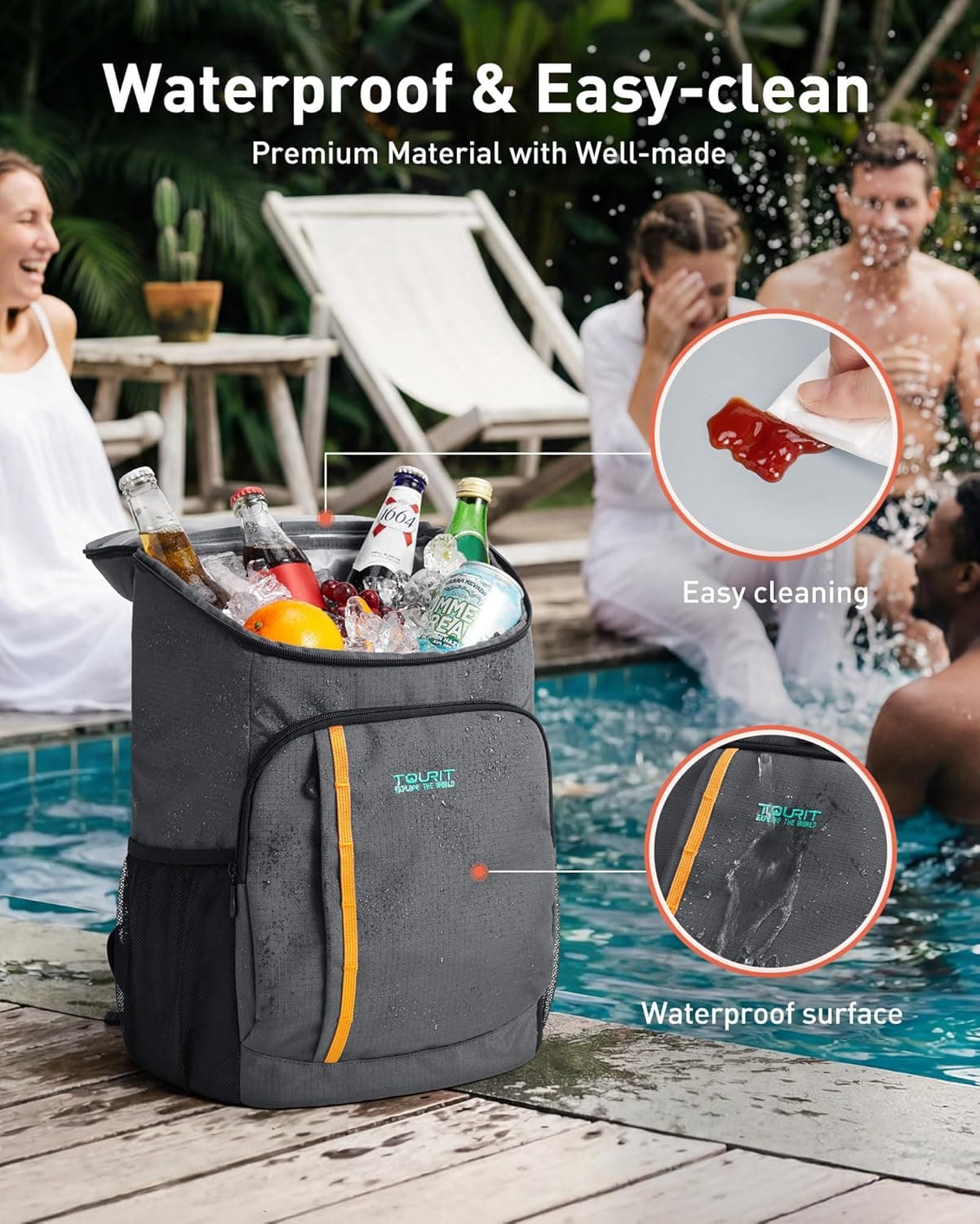 TOURIT Insulated Cooler Backpack 30 Can thumbnail 5